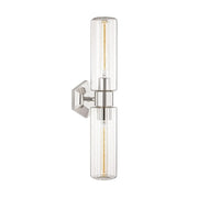 Roebling 24" 2-Light Wall Sconce, Polished Nickel Finish