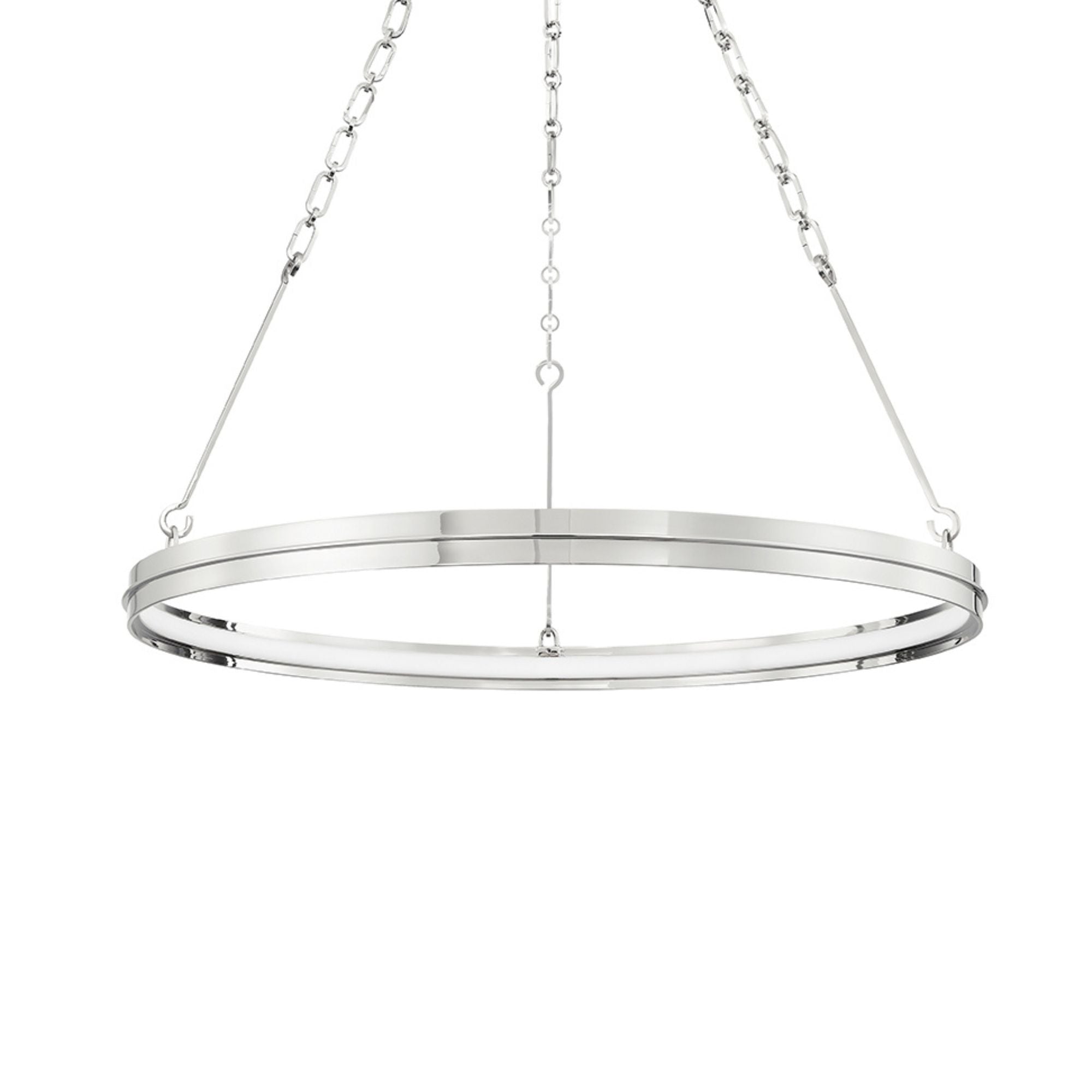 Rosendale 28" LED Chandelier, Polished Nickel Finish