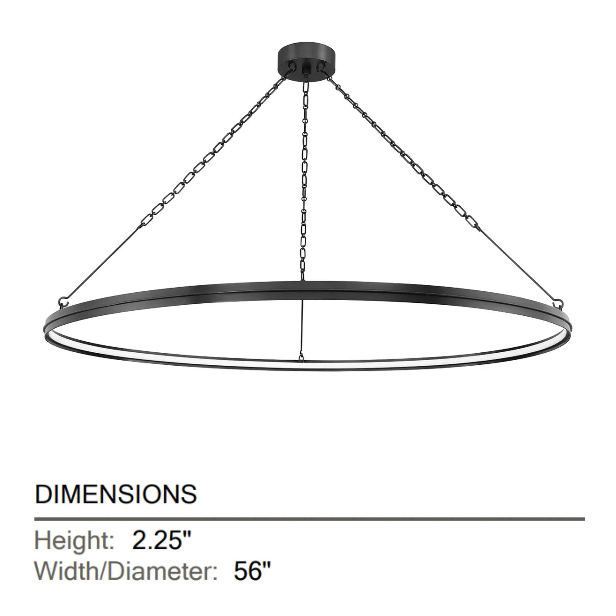 Hudson Valley Lighting - Rosendale 56" LED Chandelier, Old Bronze Finish | Bees Lighting