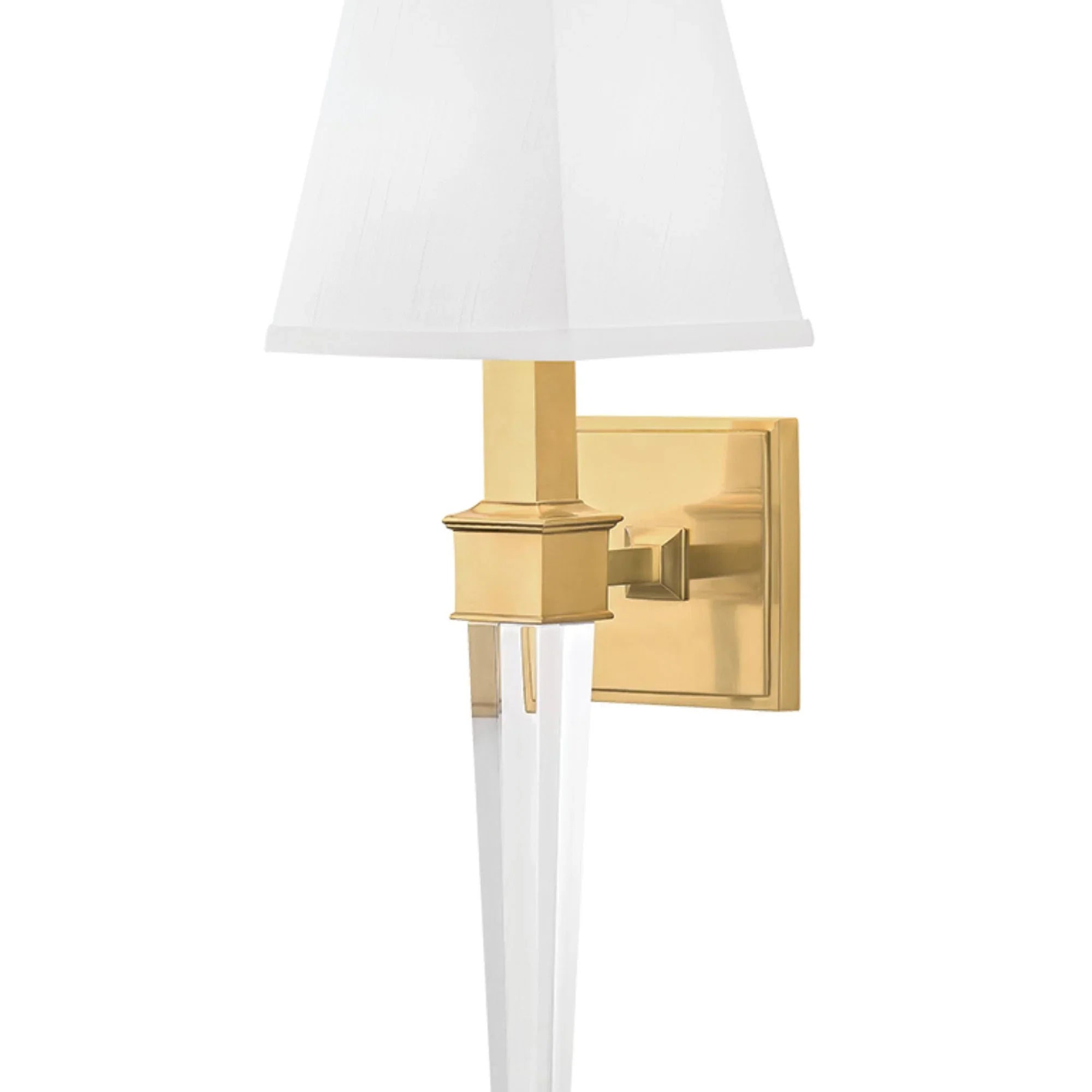 Ruskin 21" Wall Sconce, Aged Brass Finish