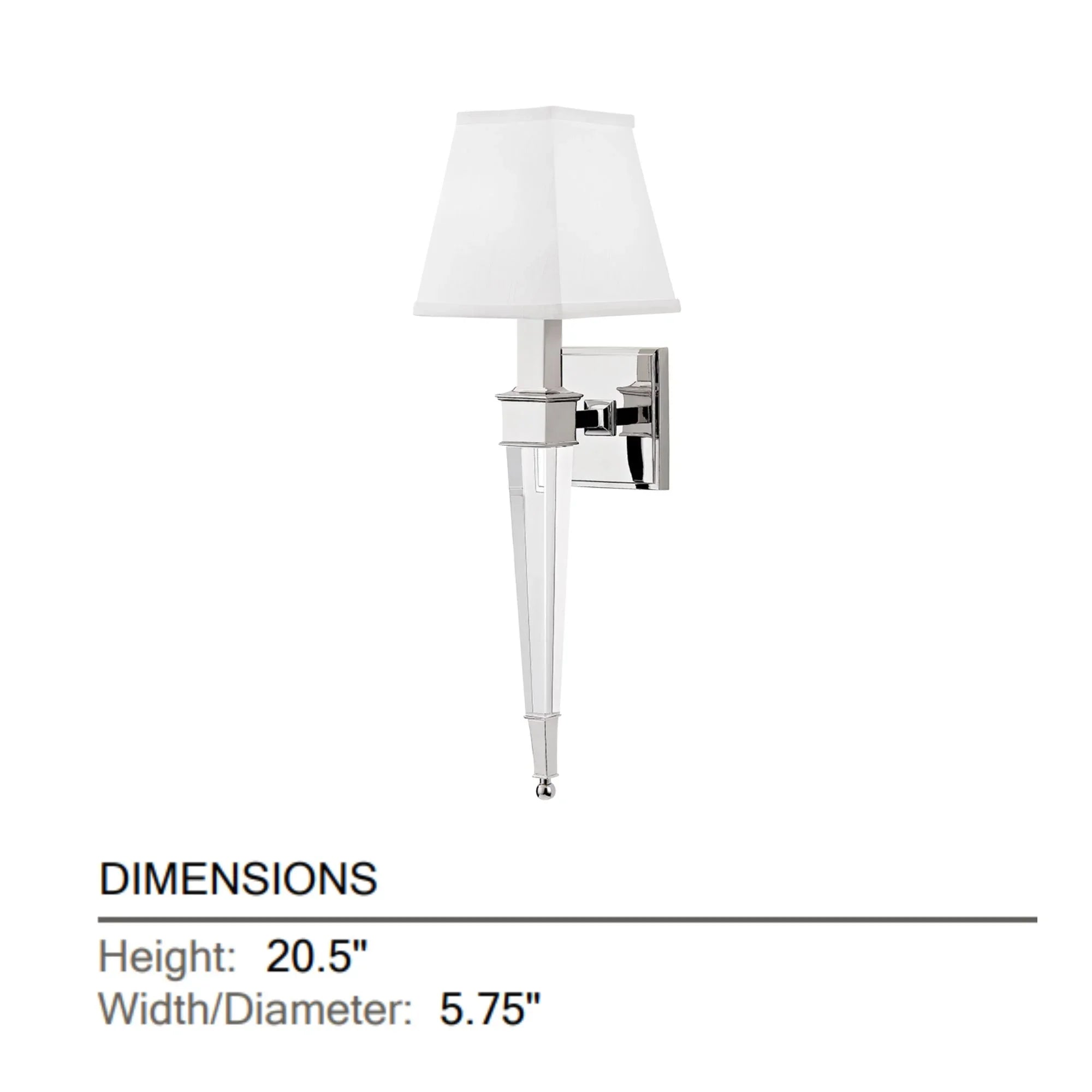 Hudson Valley Lighting - Ruskin 21" Wall Sconce, Polished Nickel Finish | Bees Lighting