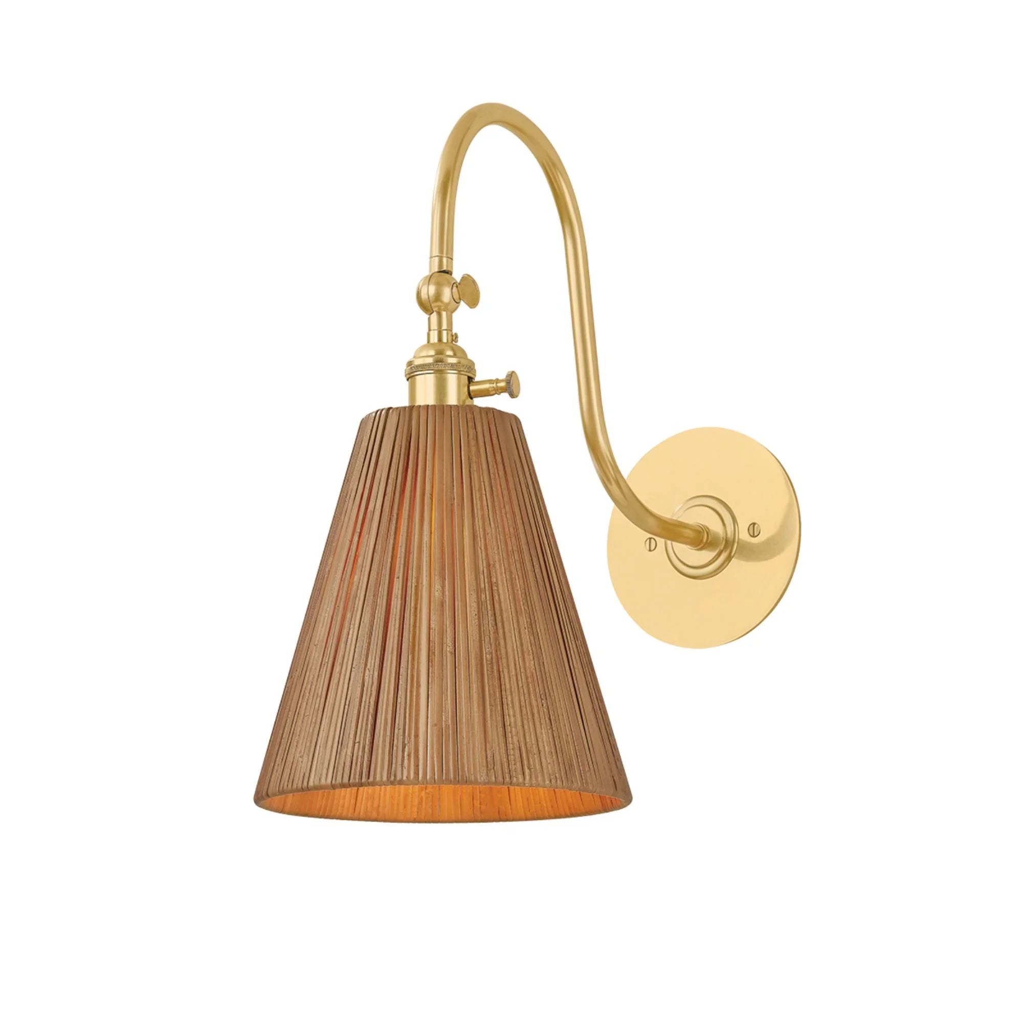 Ruthin 16" Wall Sconce, Aged Brass Finish