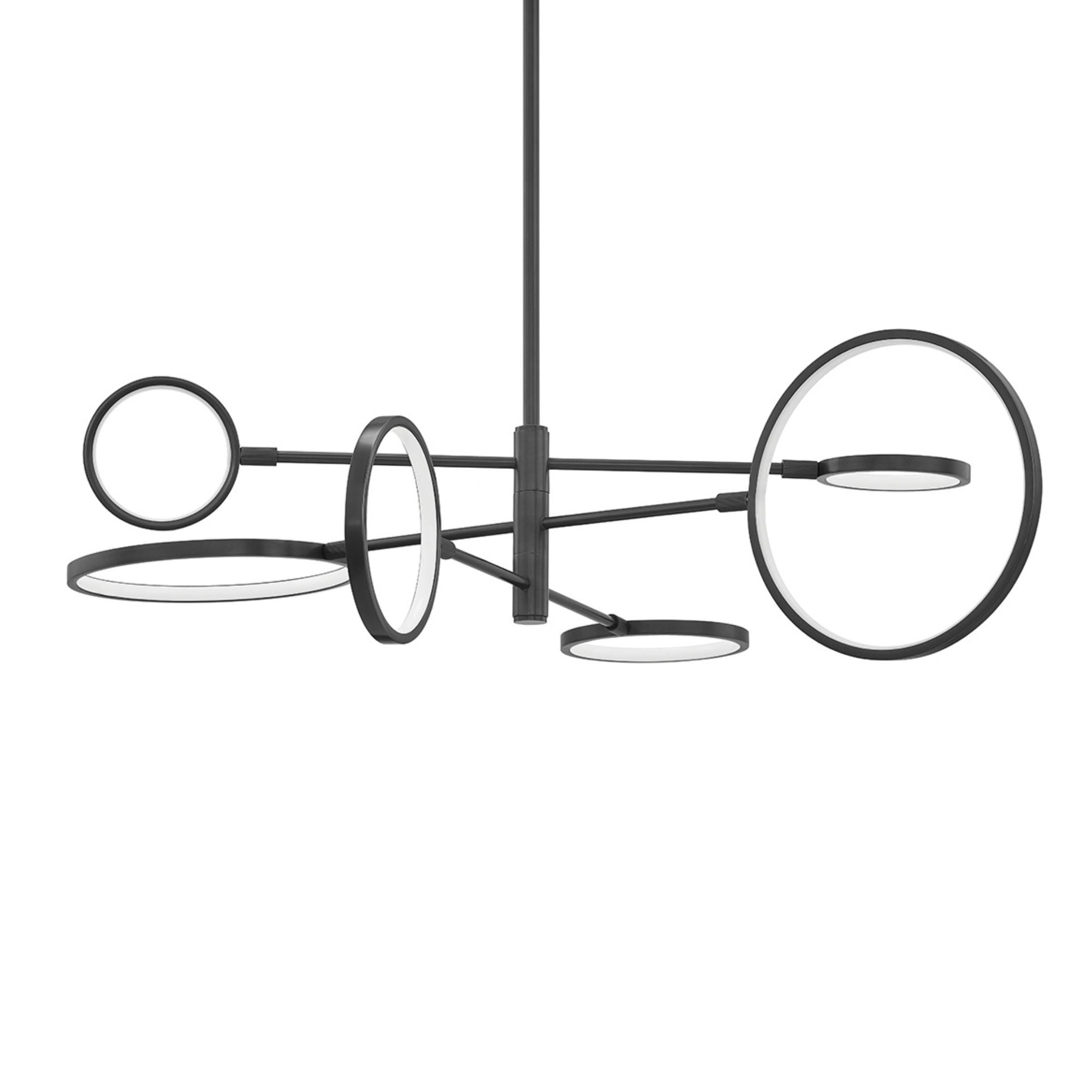 Saturn 45" LED Chandelier, Old Bronze Finish
