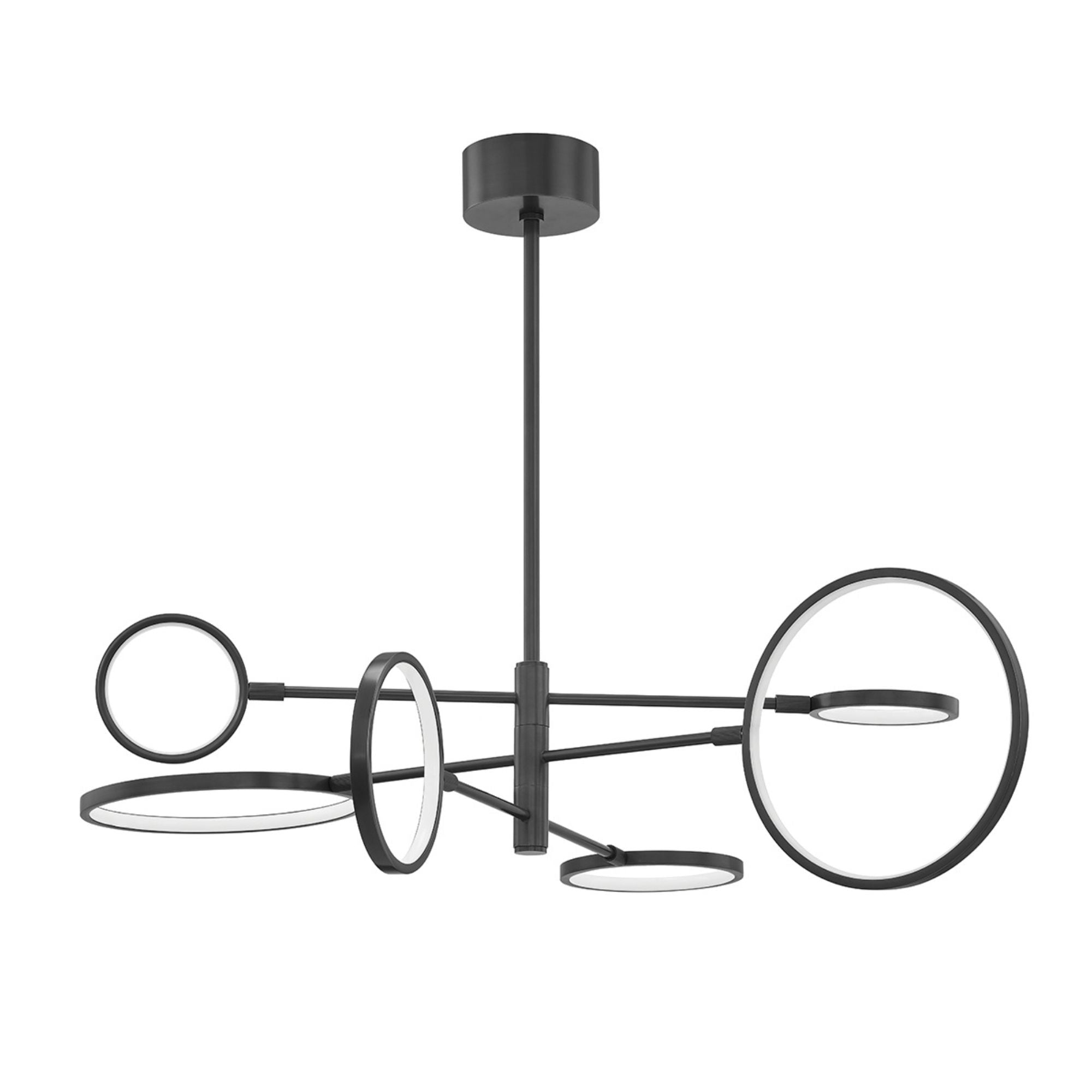 Saturn 45" LED Chandelier, Old Bronze Finish
