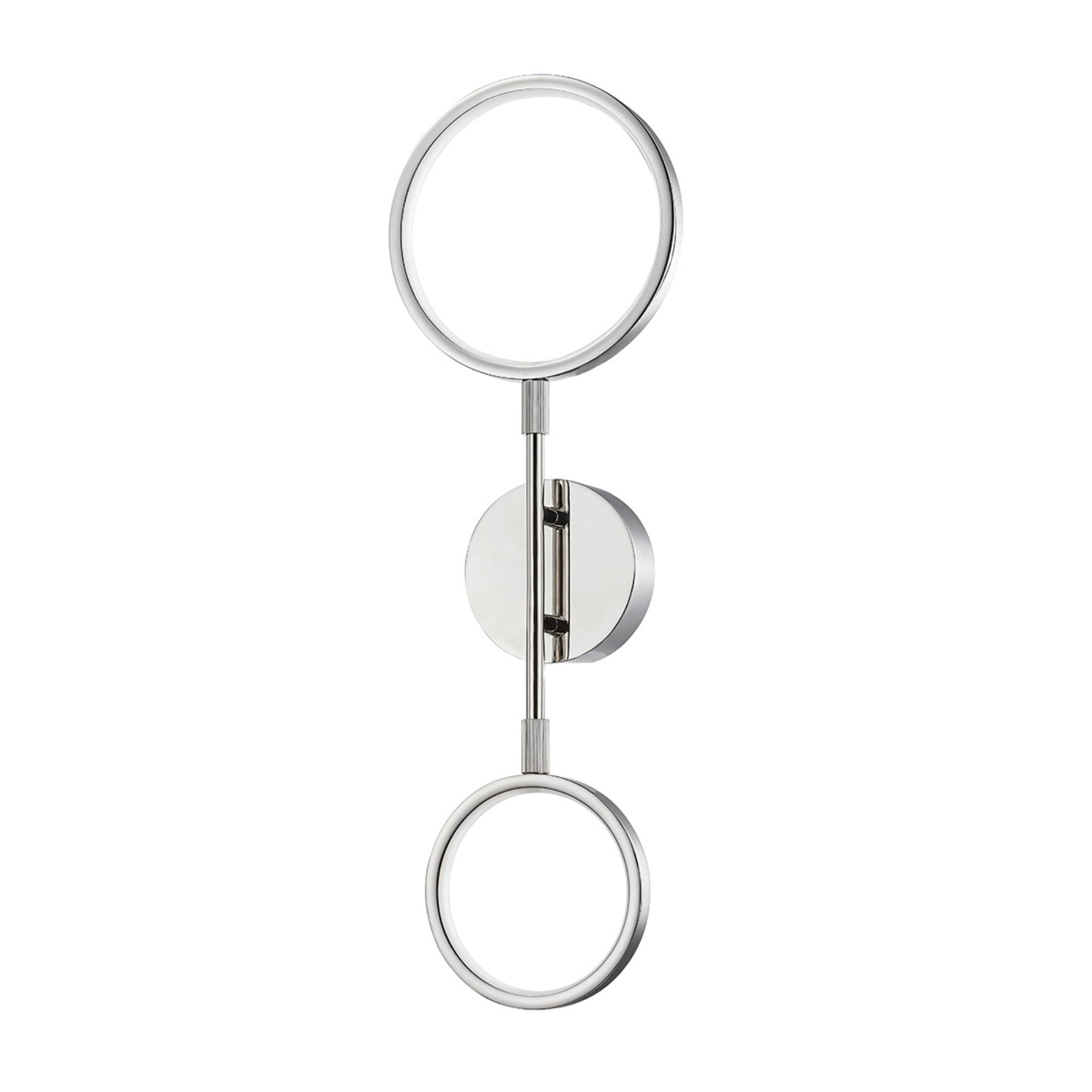 Saturn 24" Wall Sconce, Polished Nickel Finish