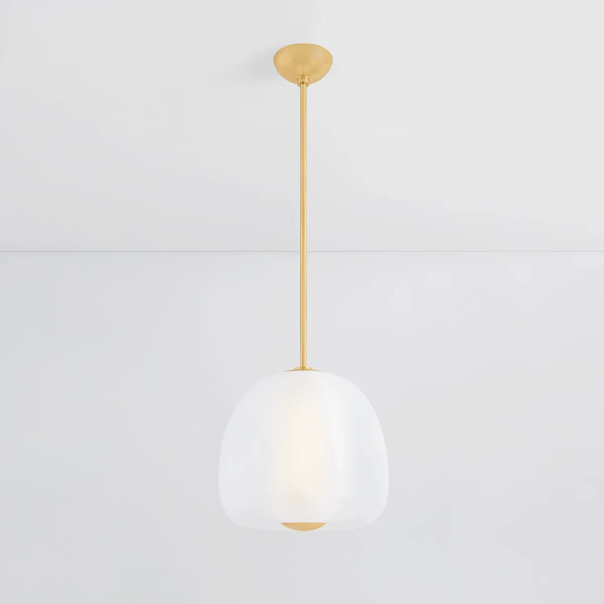 Scranton 15" LED Pendant, Aged Brass Finish