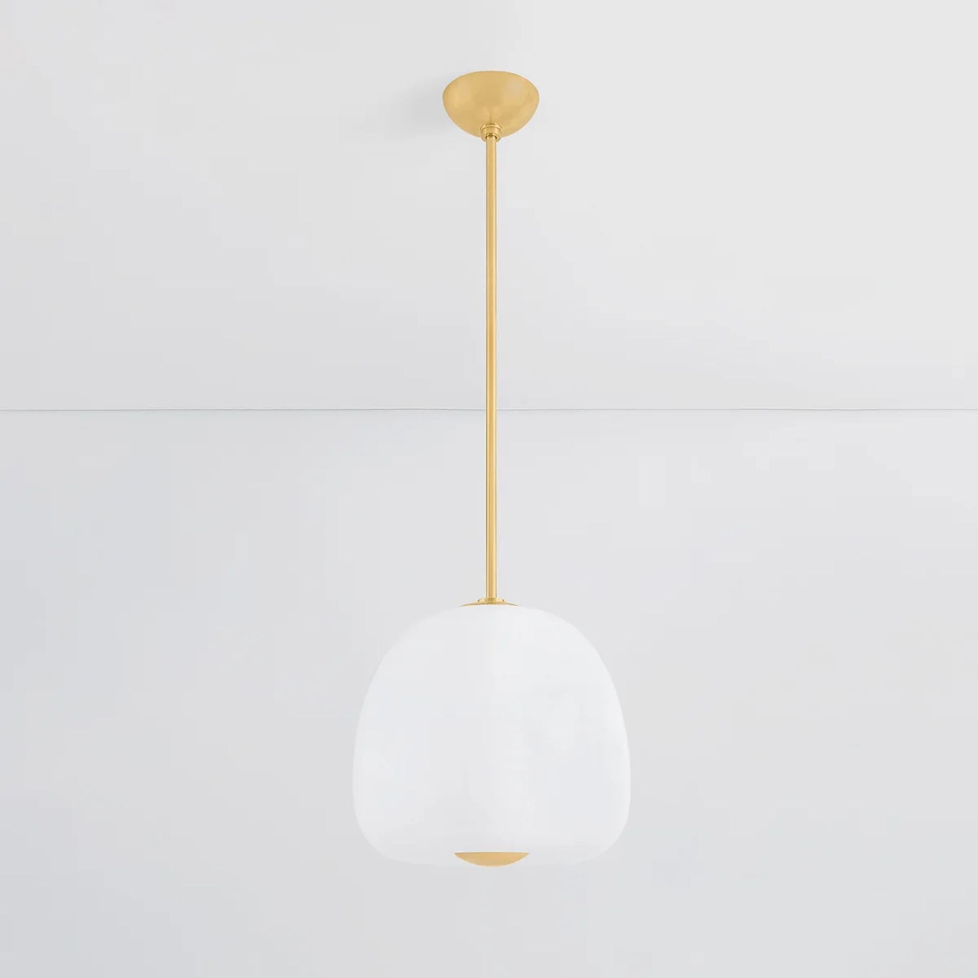 Scranton 15" LED Pendant, Aged Brass Finish
