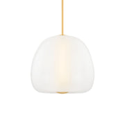 Scranton 19" LED Pendant, Aged Brass Finish