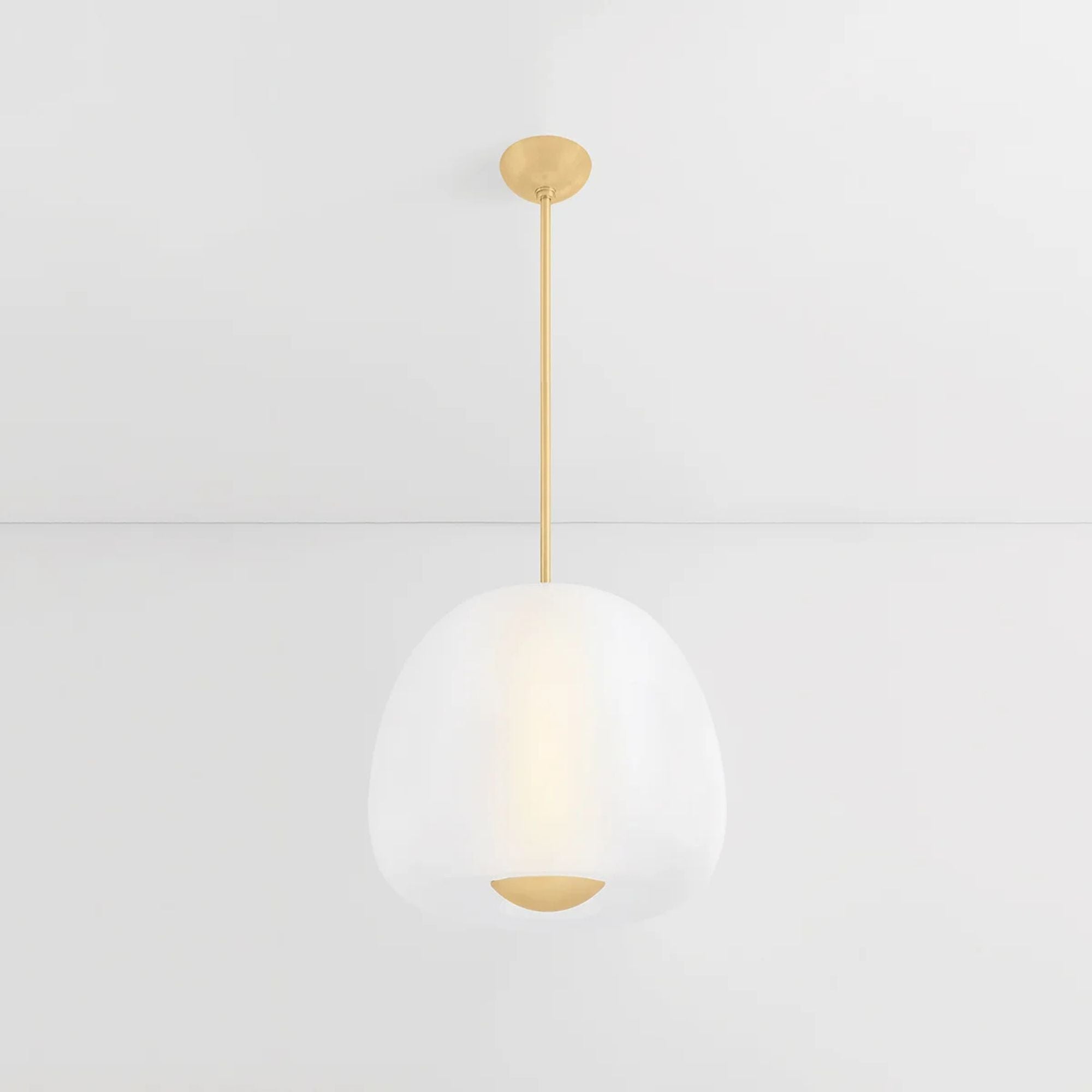 Scranton 19" LED Pendant, Aged Brass Finish