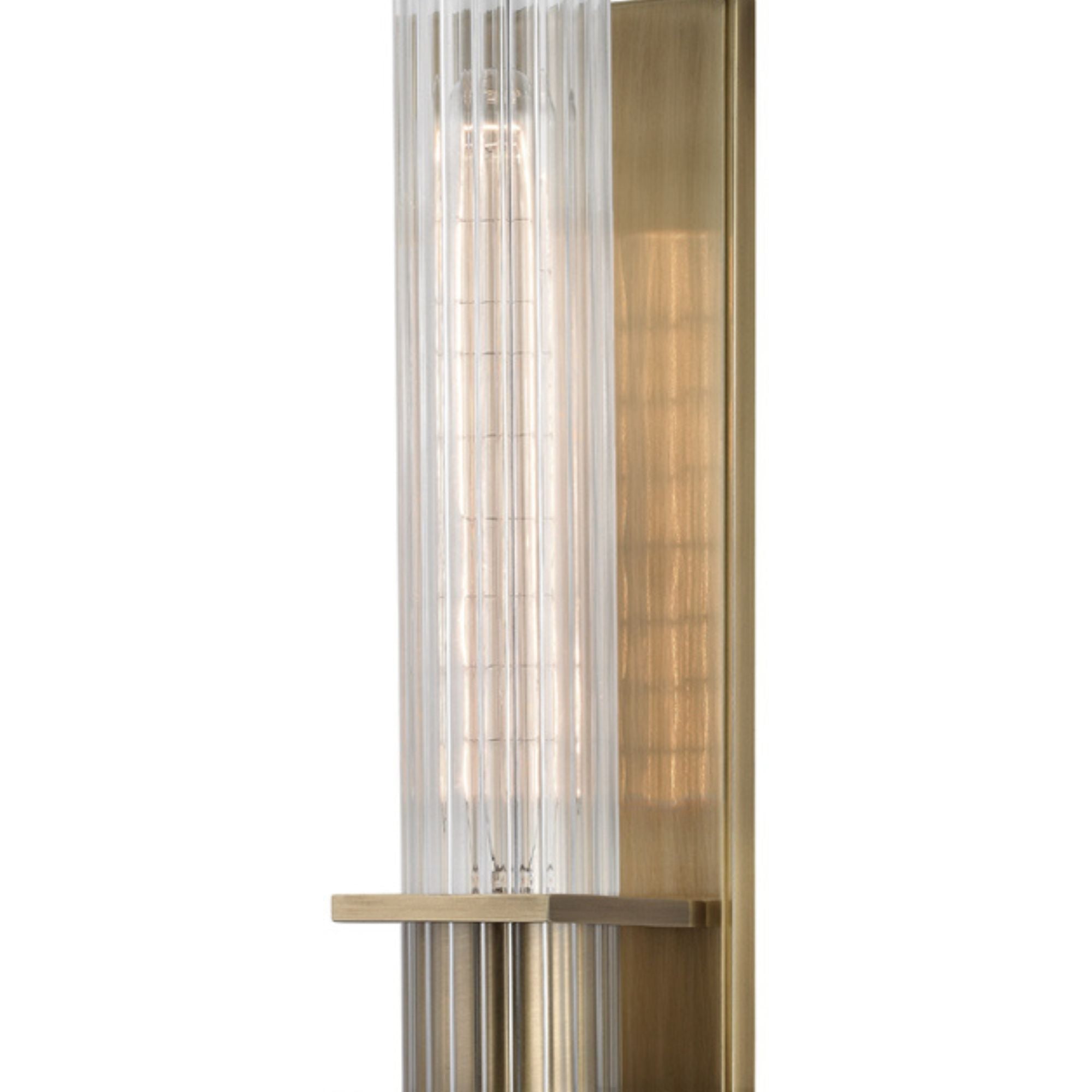Sperry 13" Wall Sconce, Aged Brass Finish