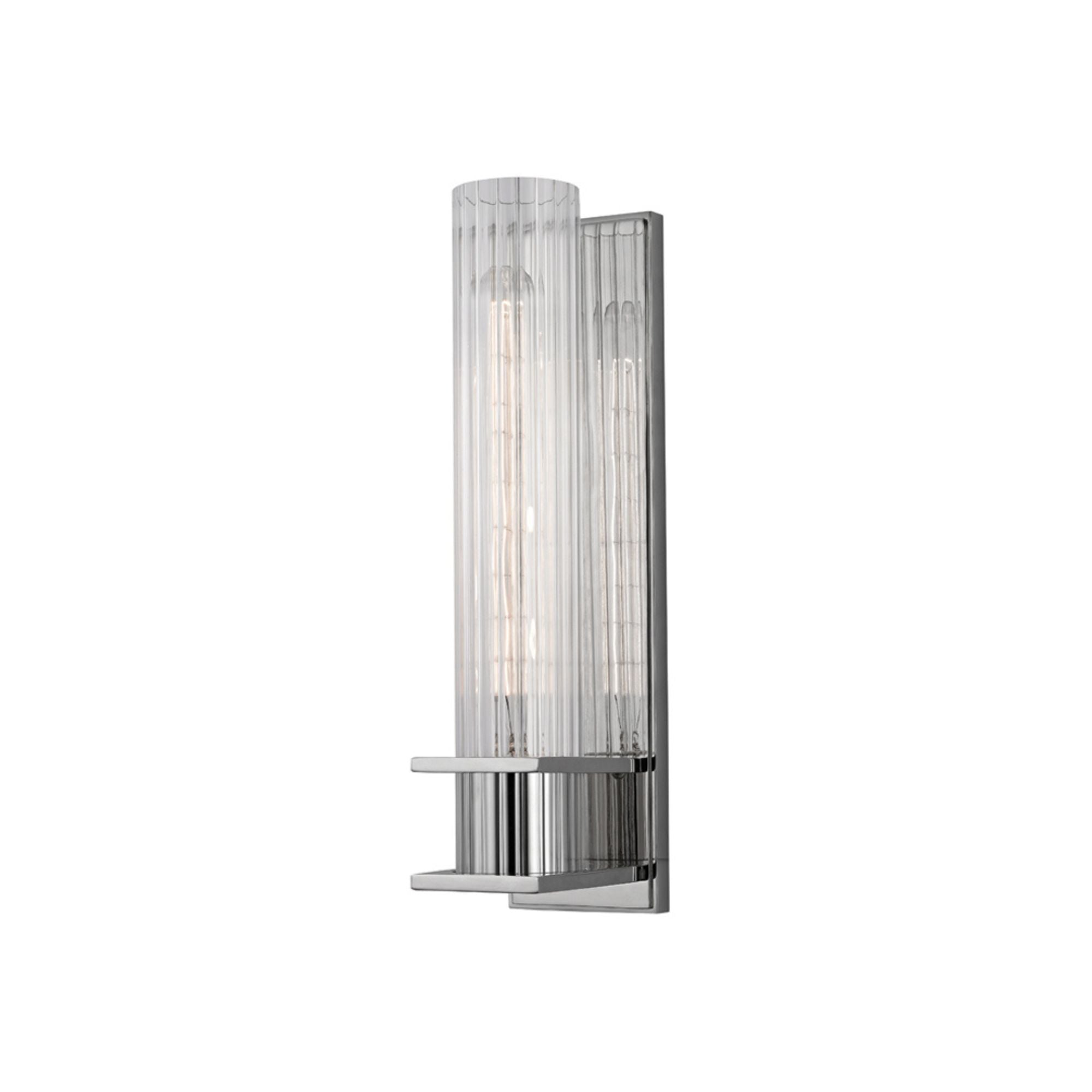 Sperry 13" Wall Sconce, Polished Nickel Finish
