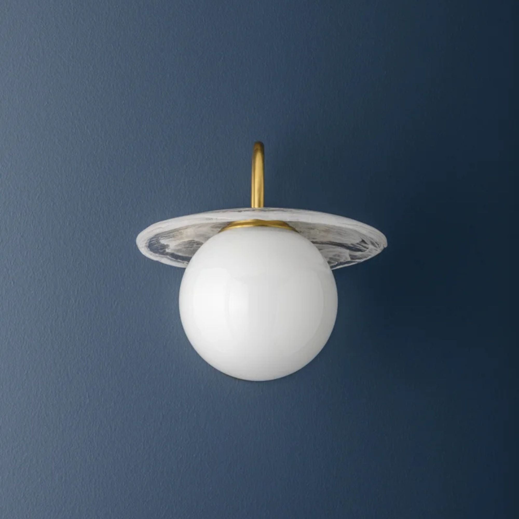 Stampford 11" Wall Sconce, Aged Brass Finish