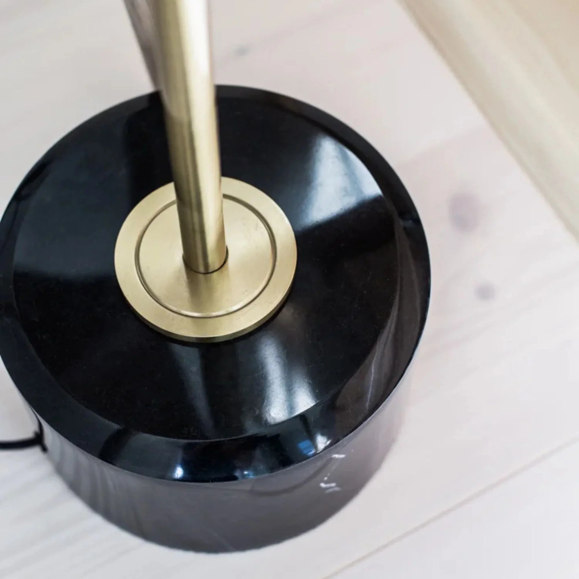 Stanton 54" Floor Lamp, Aged Brass Finish