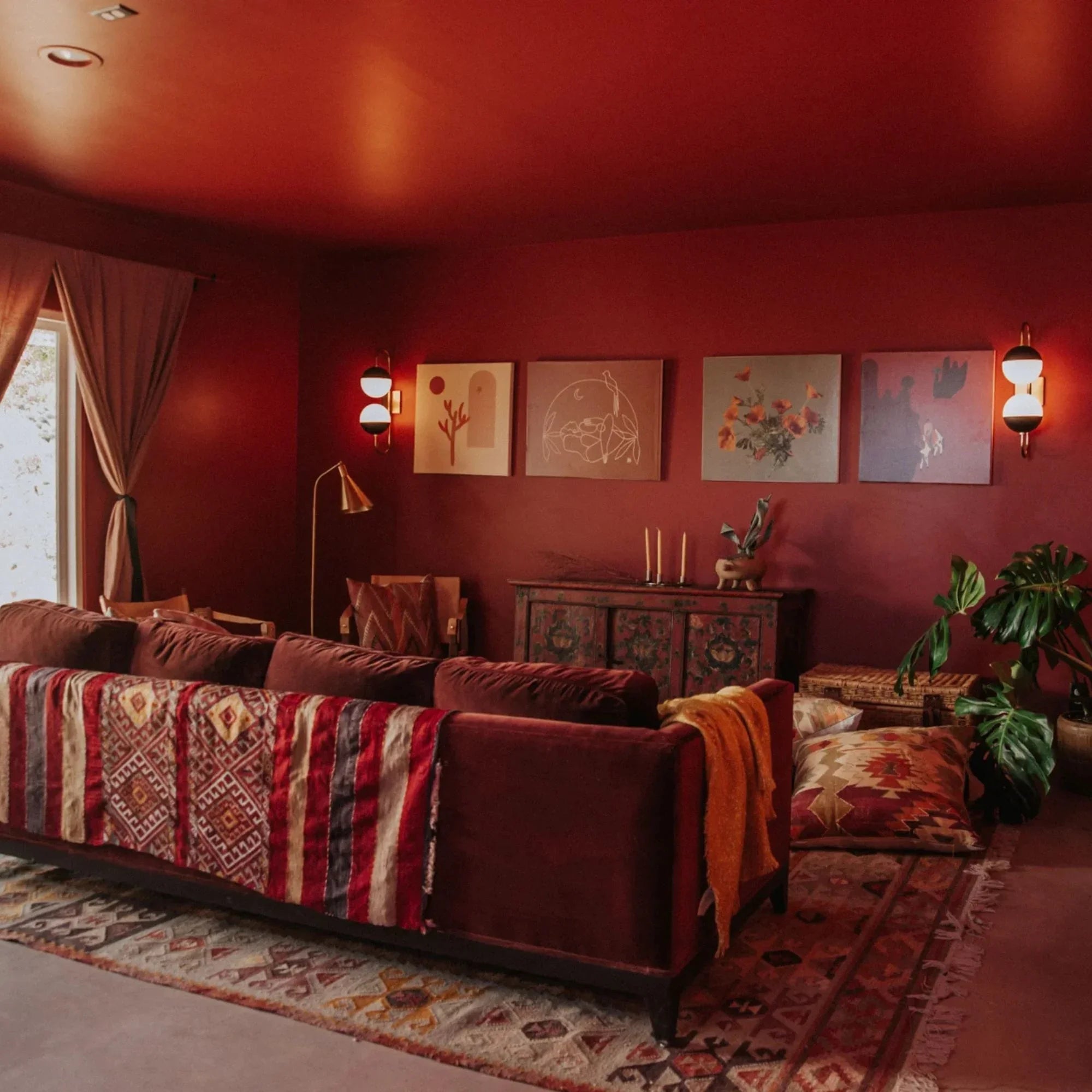 Stanton 54" Floor Lamp, Aged Brass Finish