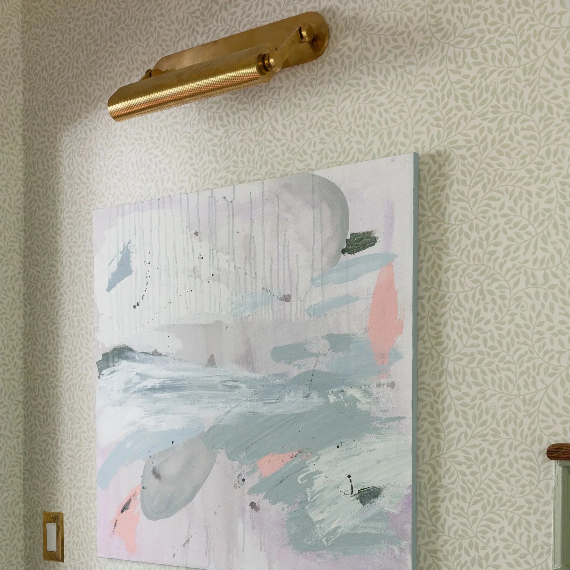 Stockport 17" LED Picture Light, Aged Brass Finish