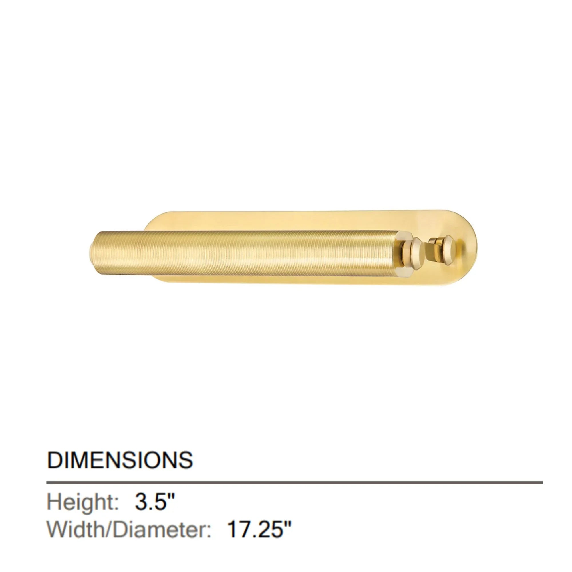 Stockport 17" LED Picture Light, Aged Brass Finish