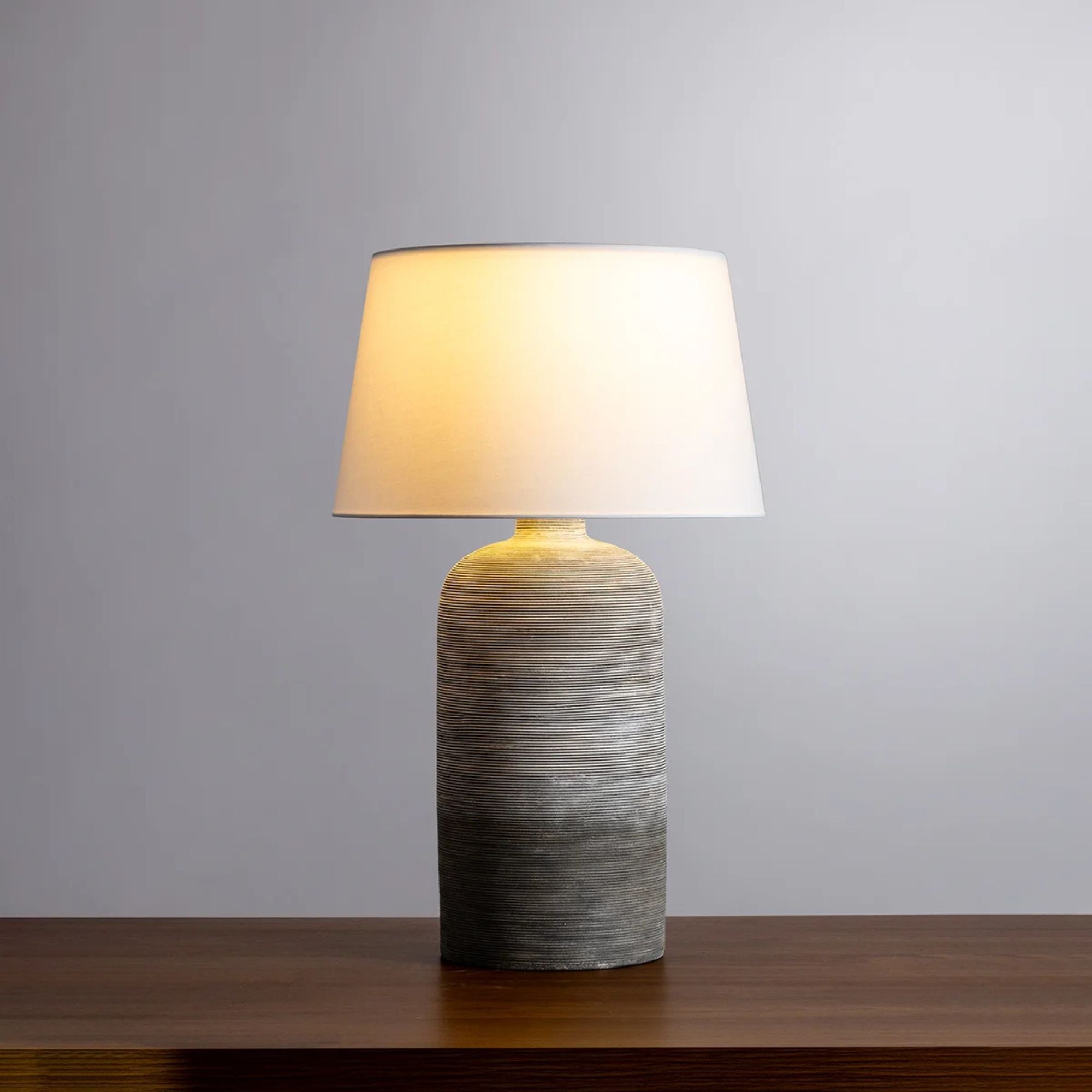 Sutton Manor 31" Table Lamp, Aged Brass/Ceramic Cream Shadow Finish
