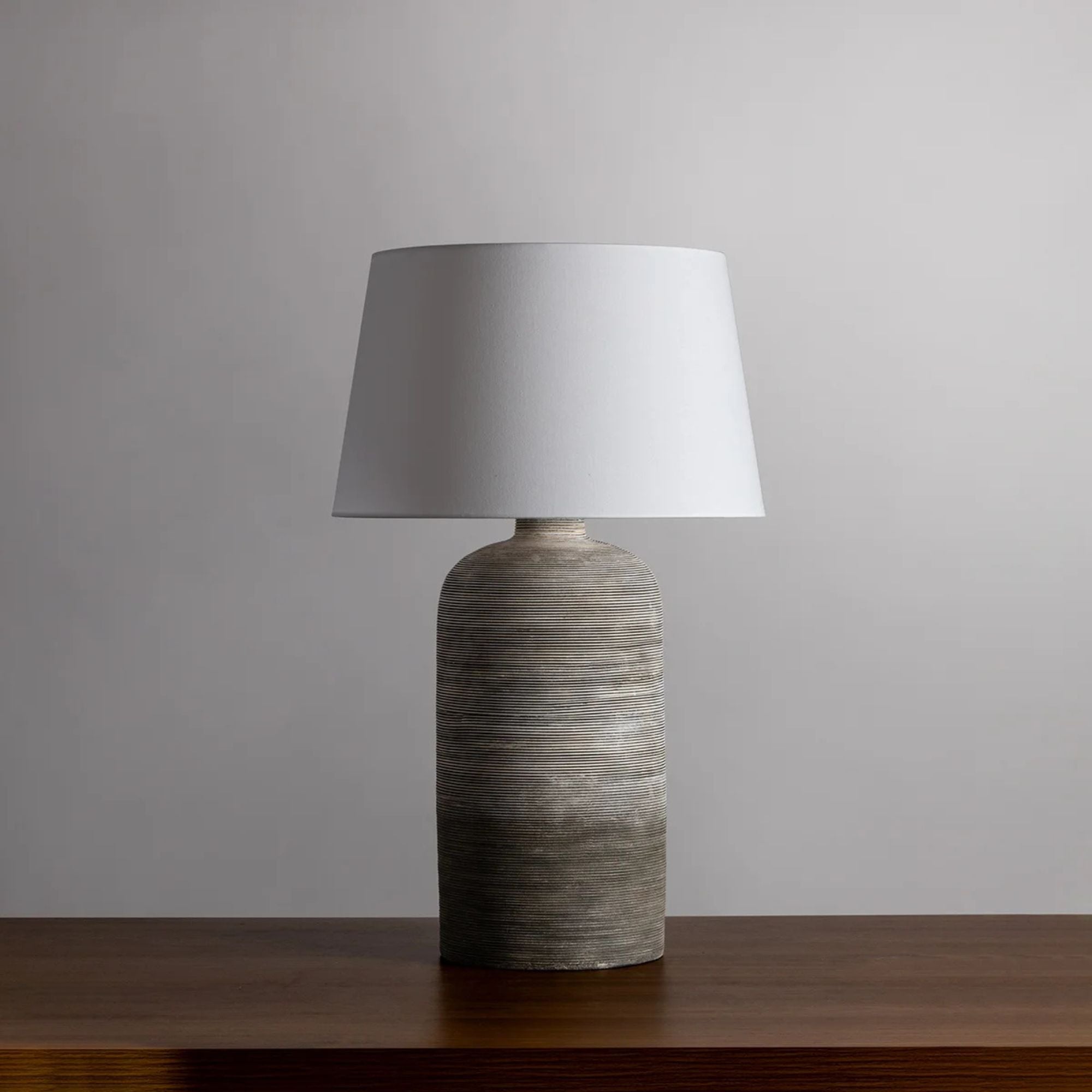 Sutton Manor 31" Table Lamp, Aged Brass/Ceramic Cream Shadow Finish
