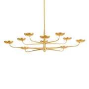 Taormina 63" LED Chandelier, Vintage Gold Leaf Finish