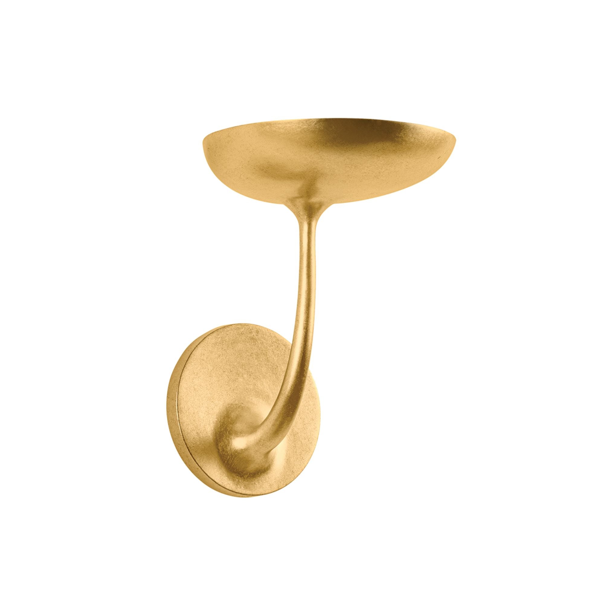Taormina 9" LED Wall Sconce, Vintage Gold Leaf Finish