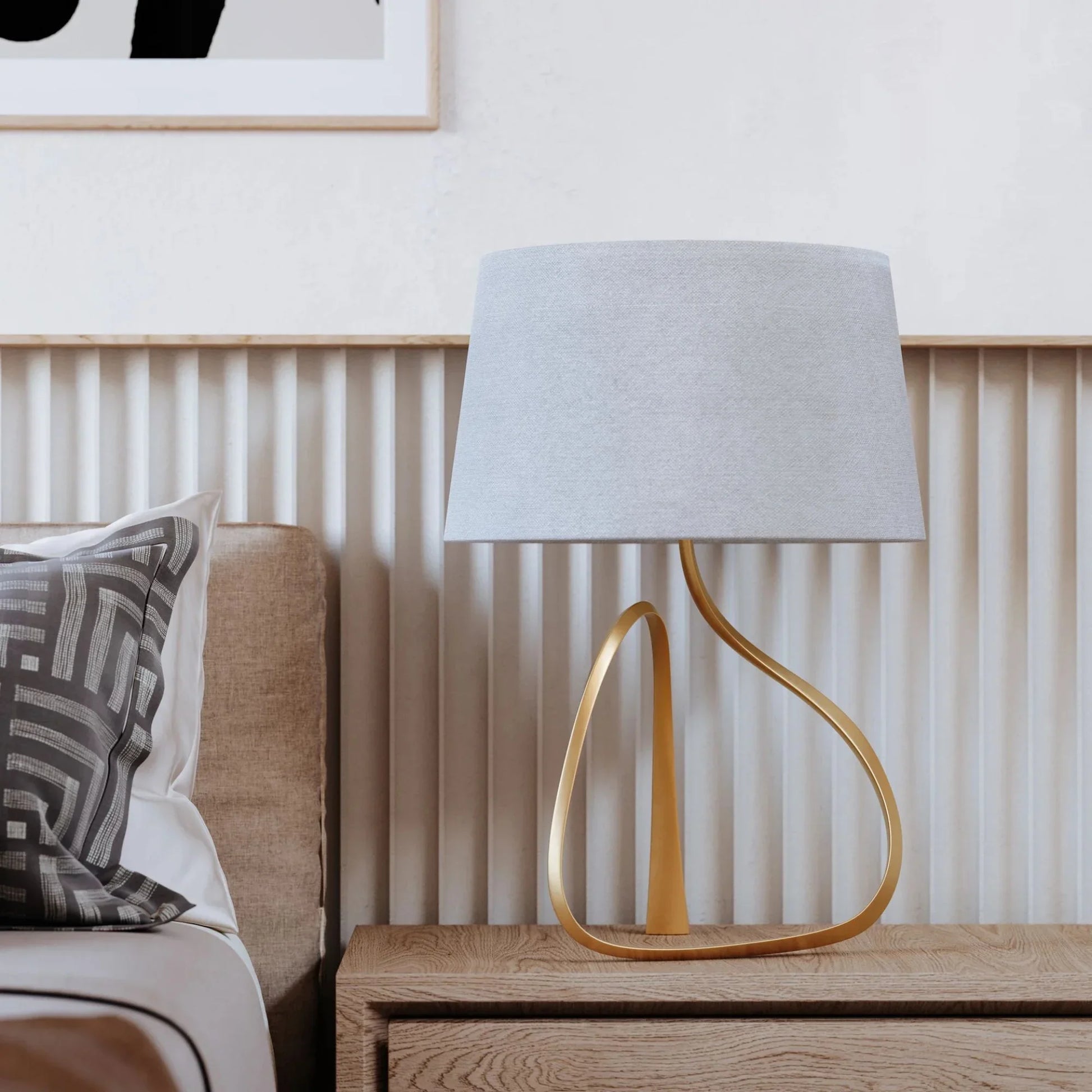 Hudson Valley Lighting - Tharold 26" Table Lamp, Vintage Gold Leaf Finish | Bees Lighting