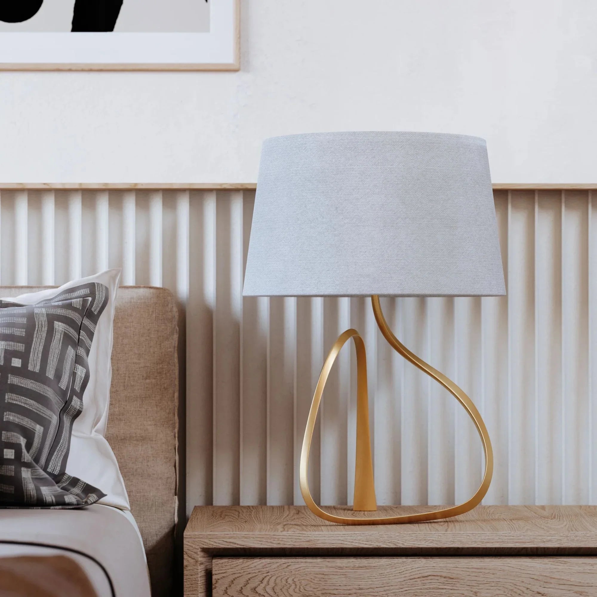 Tharold 26" Table Lamp, Vintage Gold Leaf Finish