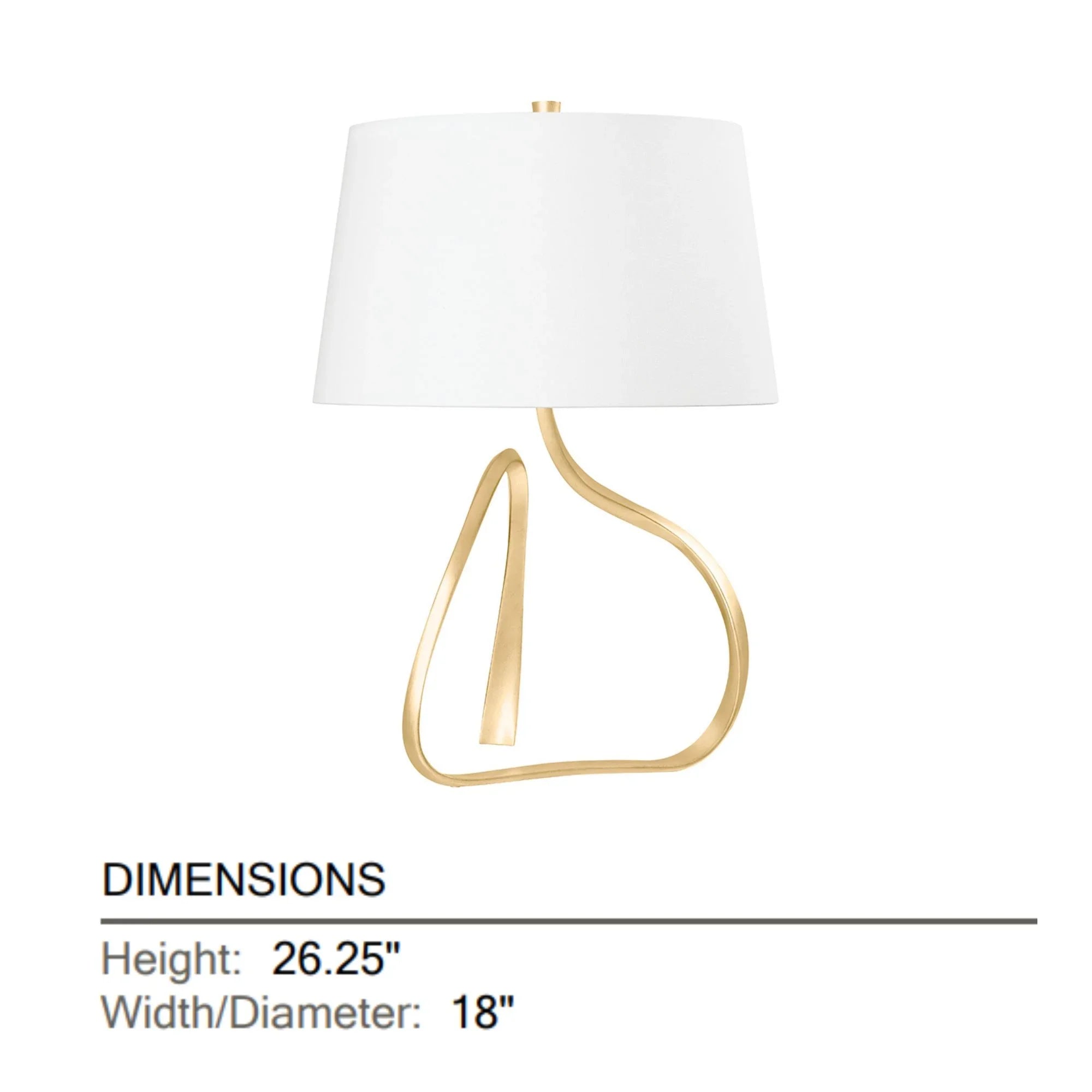 Hudson Valley Lighting - Tharold 26" Table Lamp, Vintage Gold Leaf Finish | Bees Lighting