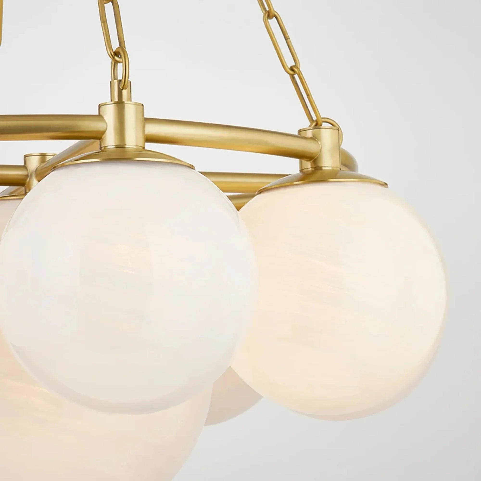 Hudson Valley Lighting - Thornwood 29" 9-Light Chandelier, Aged Brass Finish | Bees Lighting