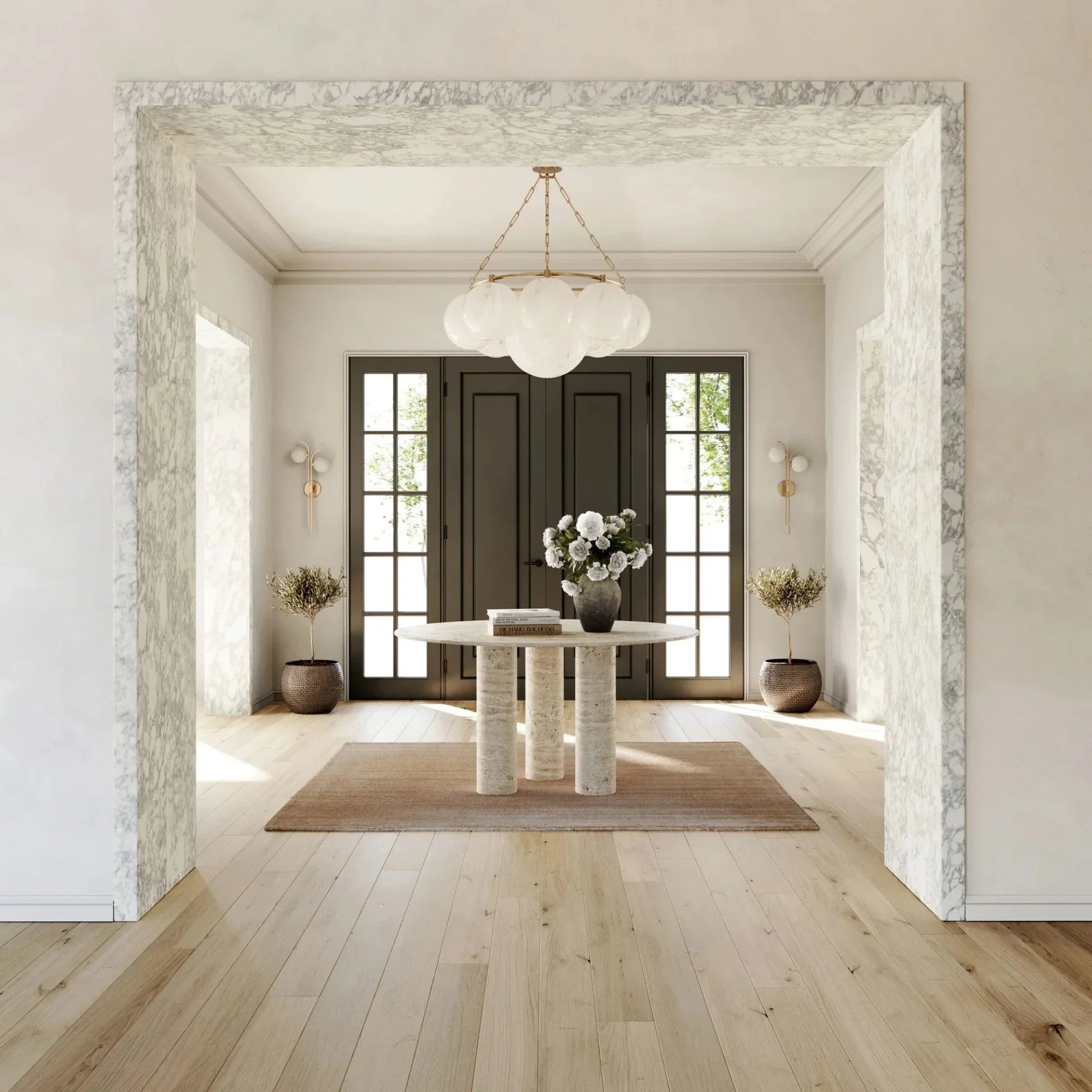 Hudson Valley Lighting - Thornwood 43" 9-Light Chandelier, Aged Brass Finish | Bees Lighting