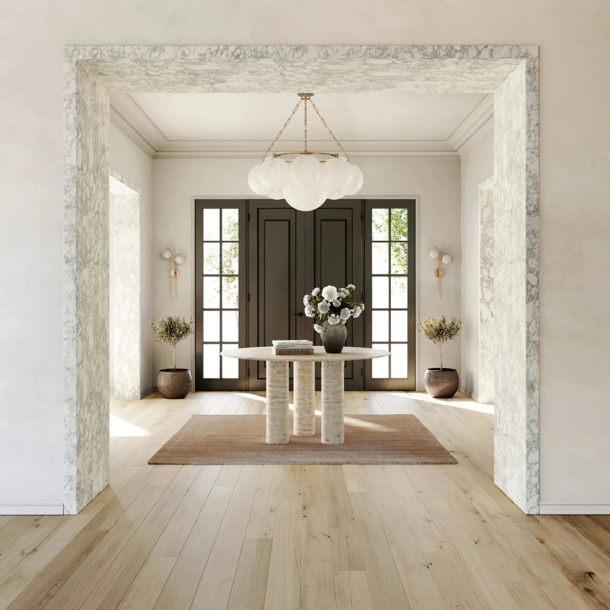 Hudson Valley Lighting - Thornwood 43" 9-Light Chandelier, Aged Brass Finish | Bees Lighting