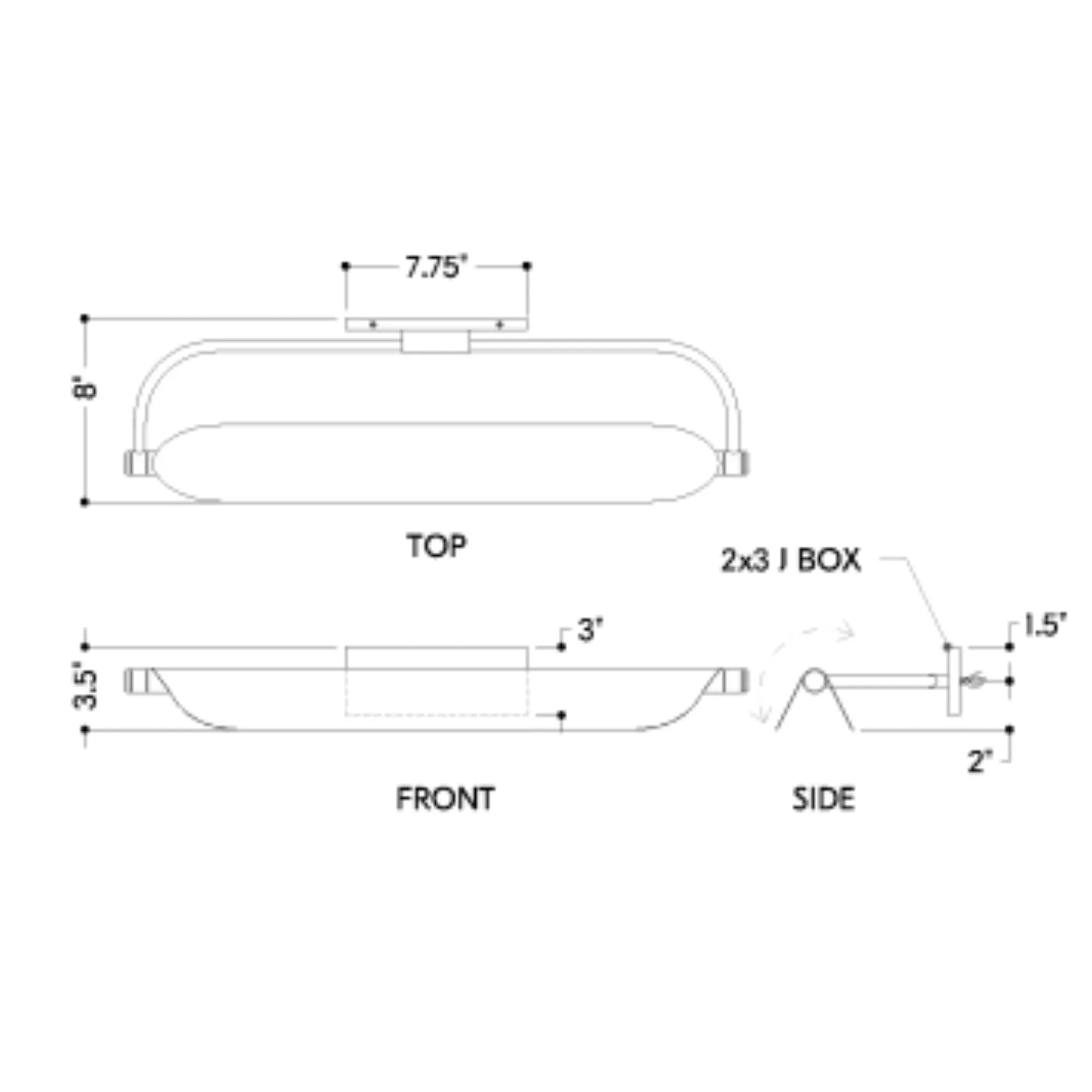 Tinwald 27" LED Picture Light, Aged Brass Finish