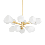 Tring 35" Chandelier, Aged Brass Finish