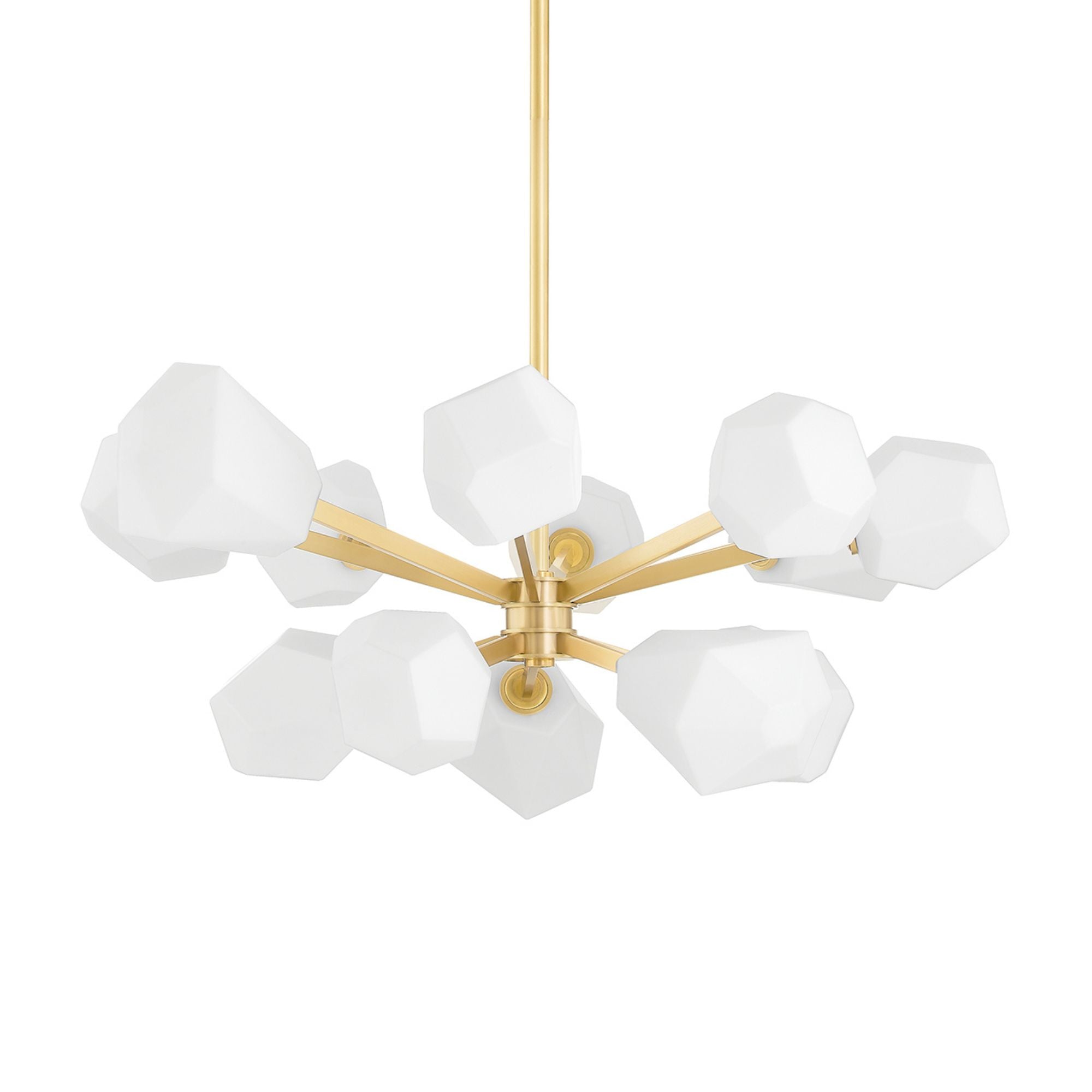 Tring 35" Chandelier, Aged Brass Finish
