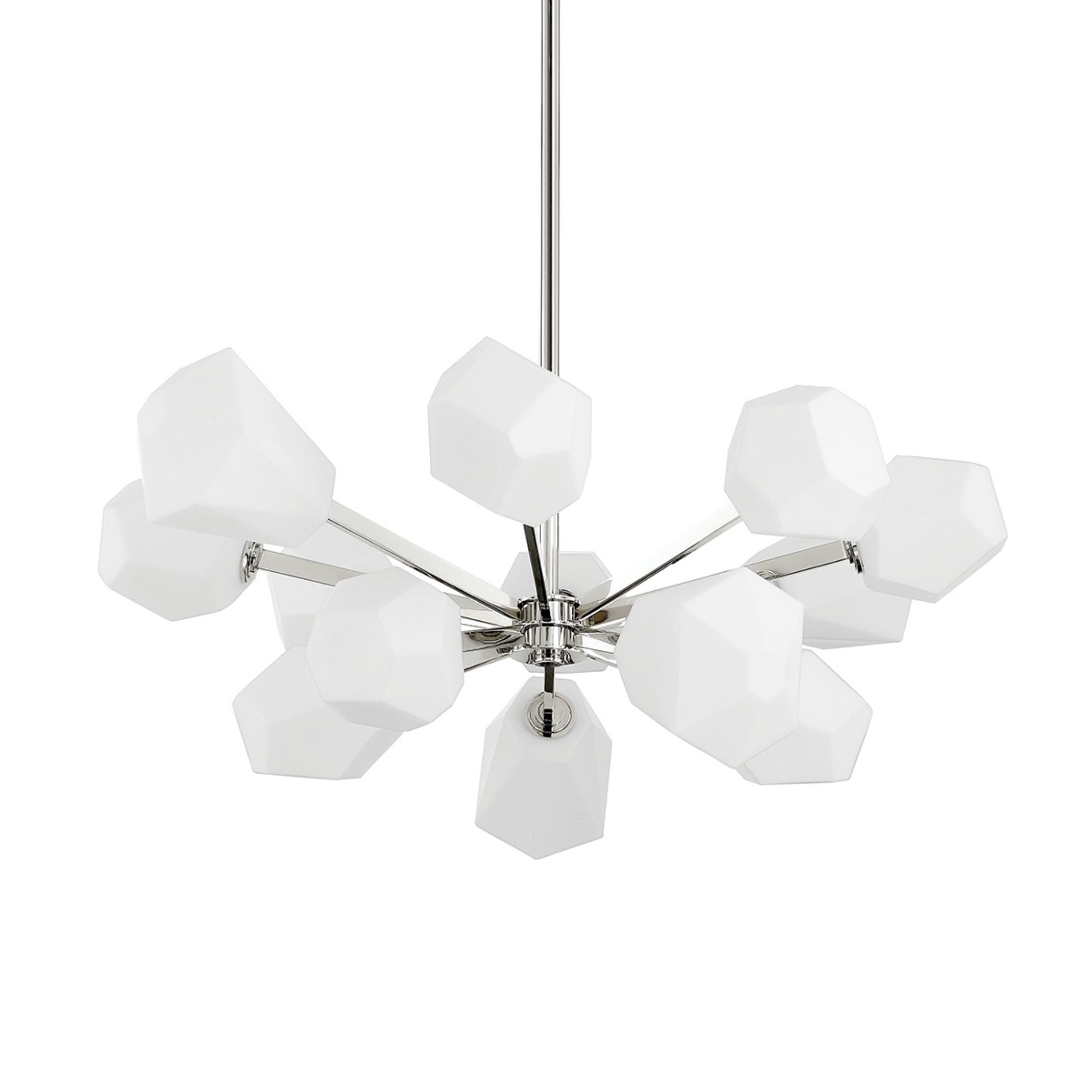 Tring 35" Chandelier, Polished Nickel Finish
