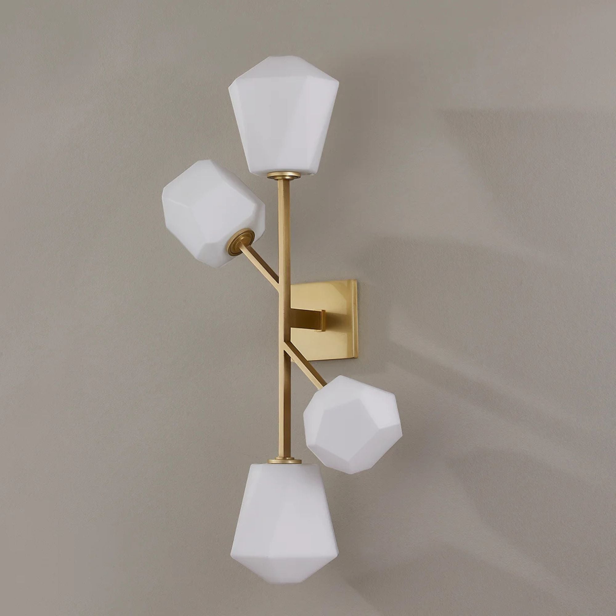 Tring 32" Wall Sconce, Aged Brass Finish