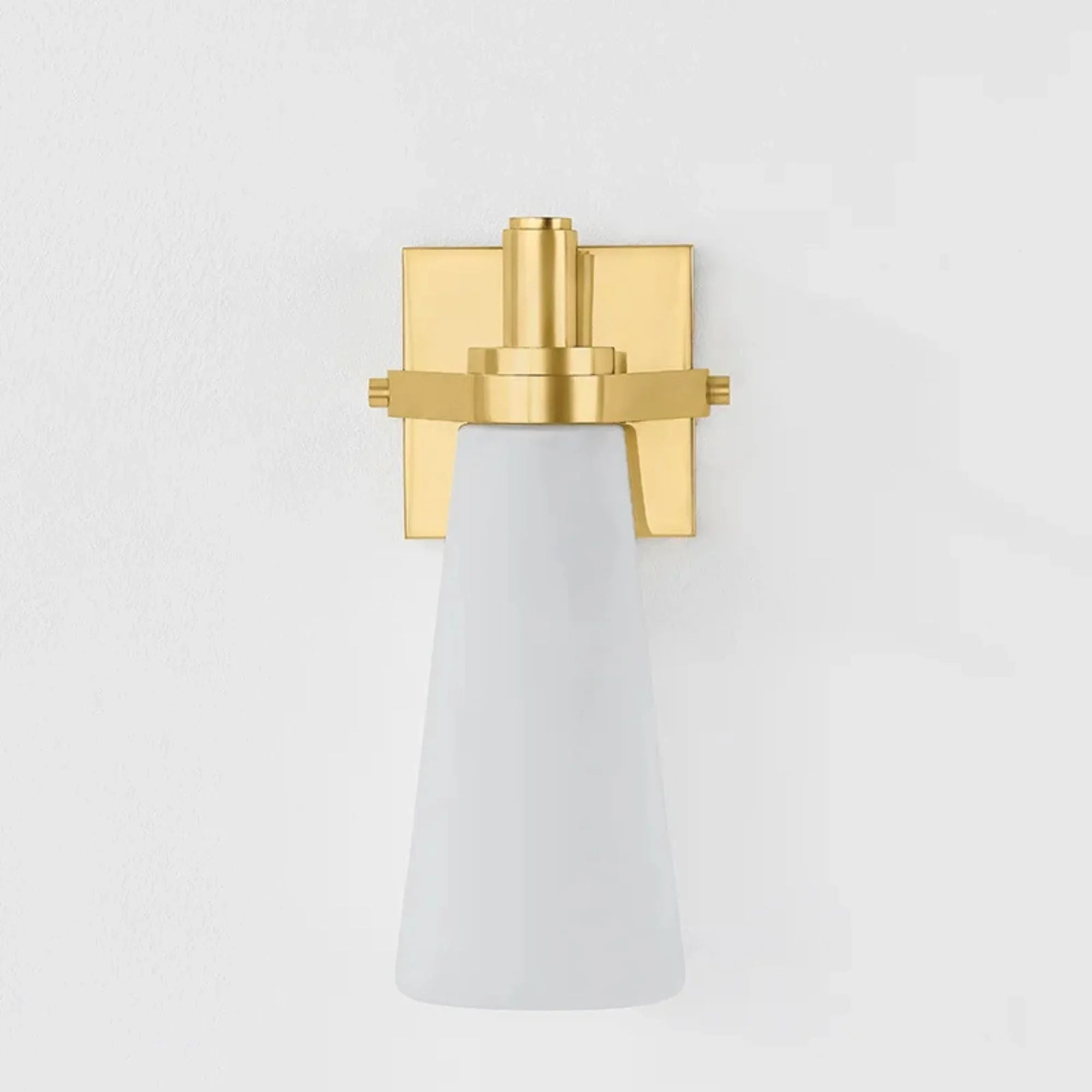 Trude 12" Wall Sconce, Aged Brass Finish