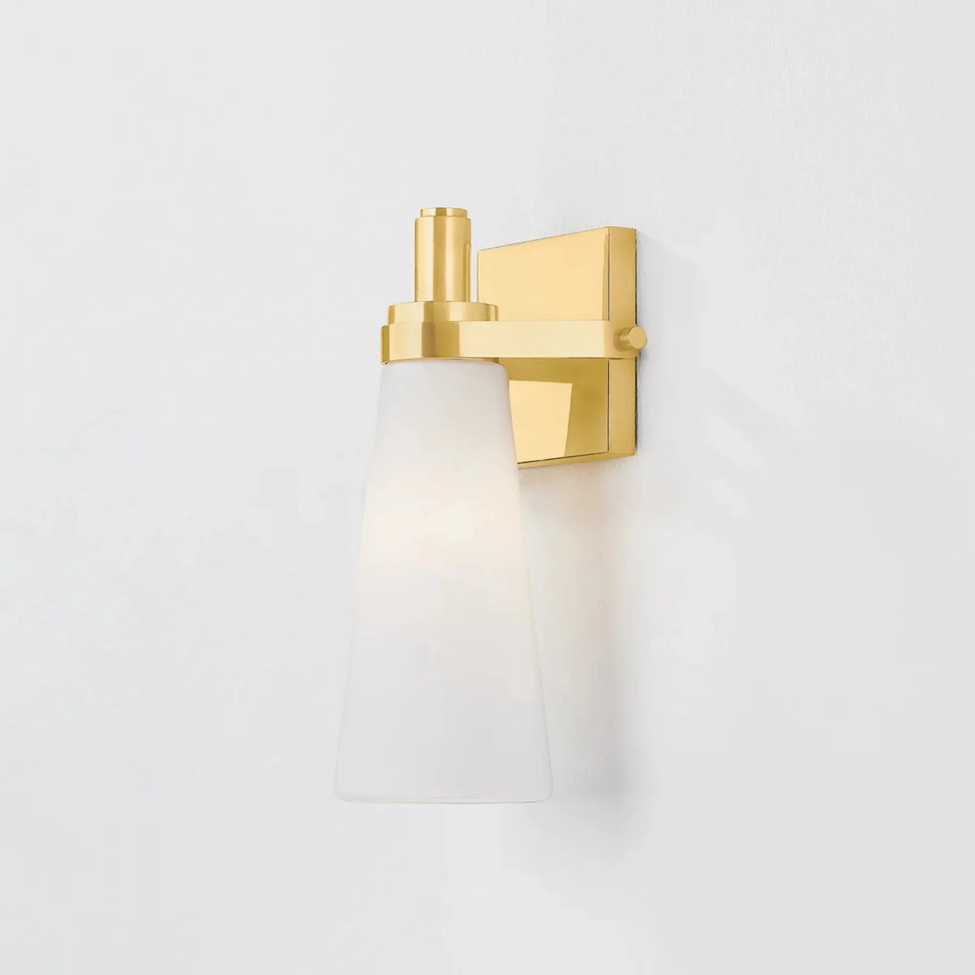Trude 12" Wall Sconce, Aged Brass Finish