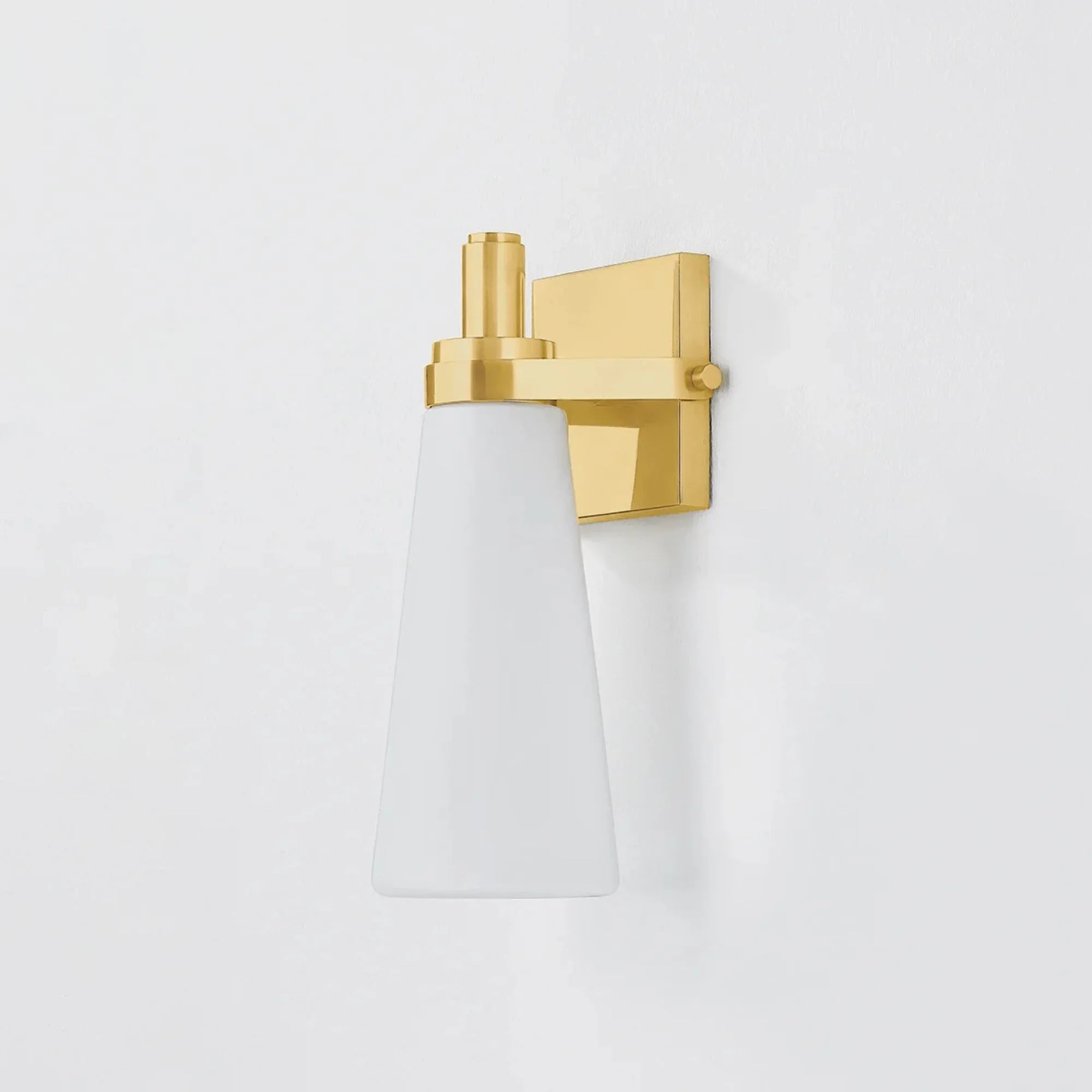 Trude 12" Wall Sconce, Aged Brass Finish