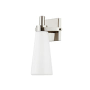 Trude 12" Wall Sconce, Polished Nickel Finish