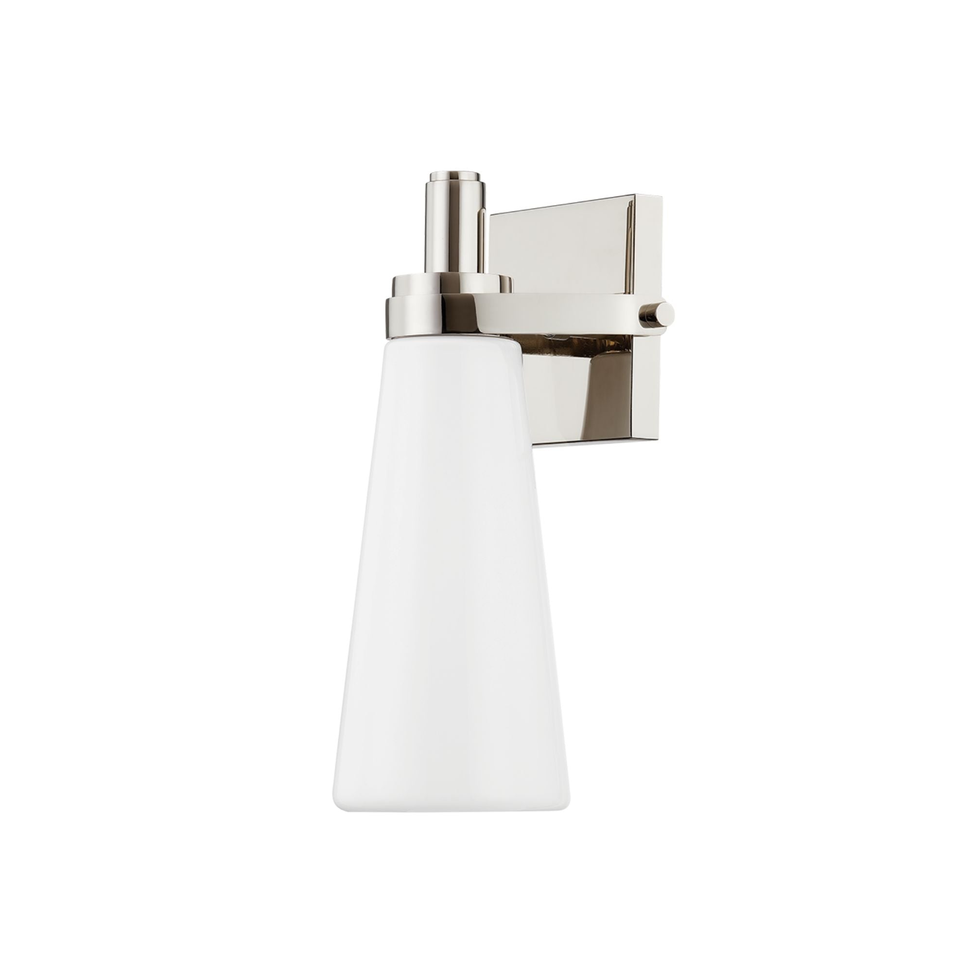 Trude 12" Wall Sconce, Polished Nickel Finish