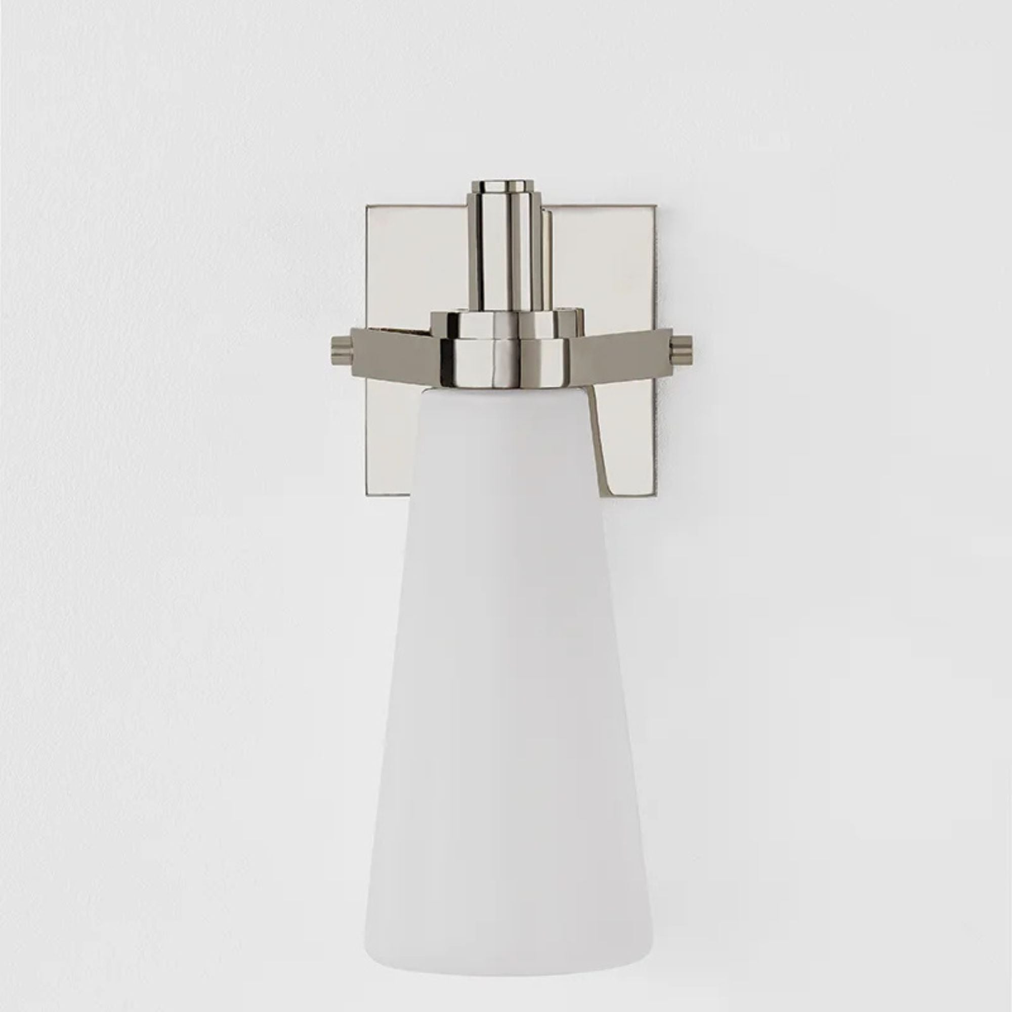 Trude 12" Wall Sconce, Polished Nickel Finish