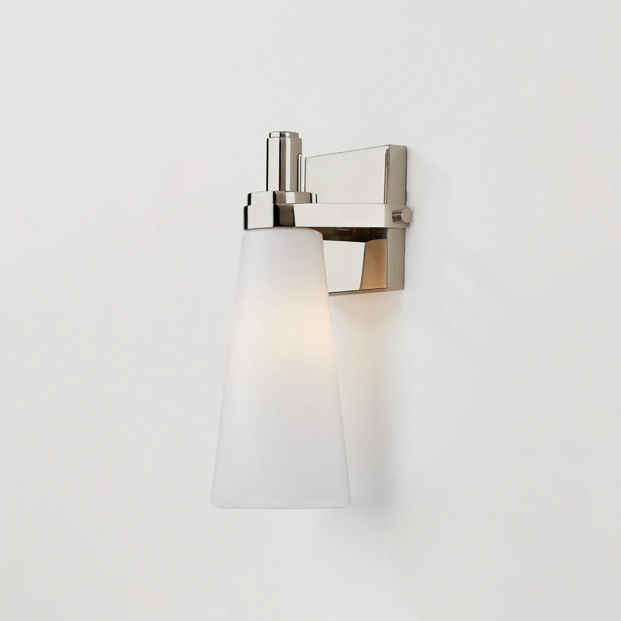 Trude 12" Wall Sconce, Polished Nickel Finish