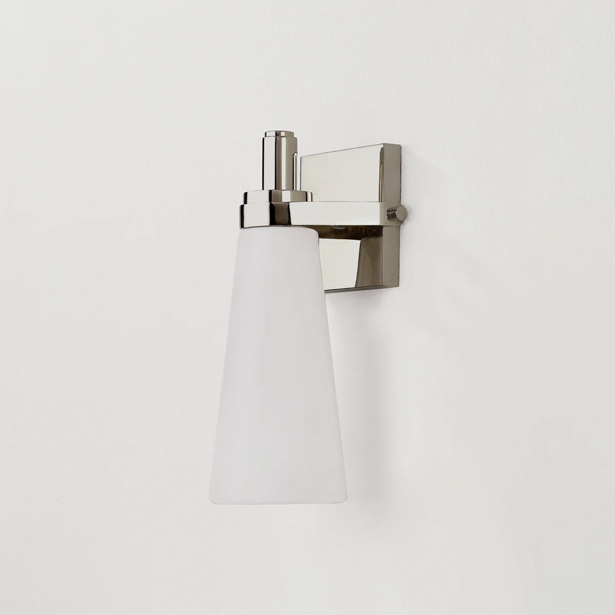 Trude 12" Wall Sconce, Polished Nickel Finish