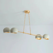 Hudson Valley Lighting - Turner 52" 4-Light Chandelier, Vintage Gold Leaf/Limewash Plaster Finish | Bees Lighting