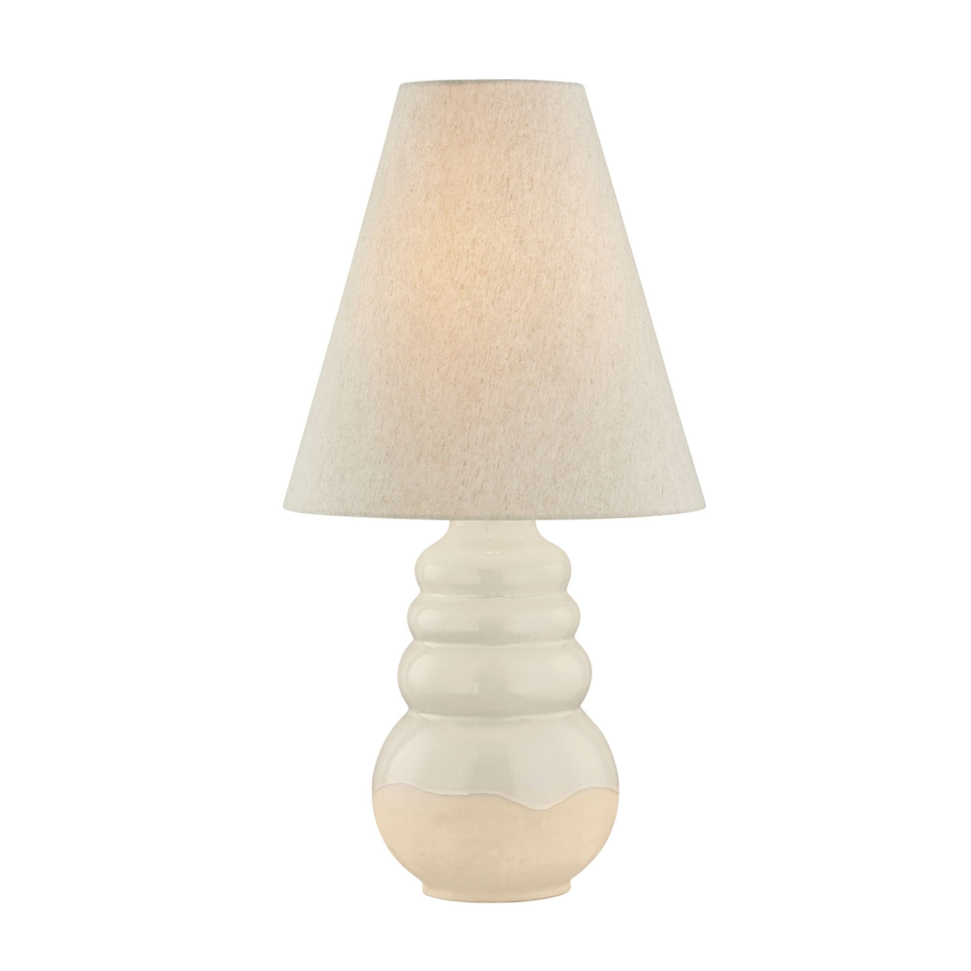 Tybee Table Lamp, Aged Brass/Ceramic Elemental White Finish