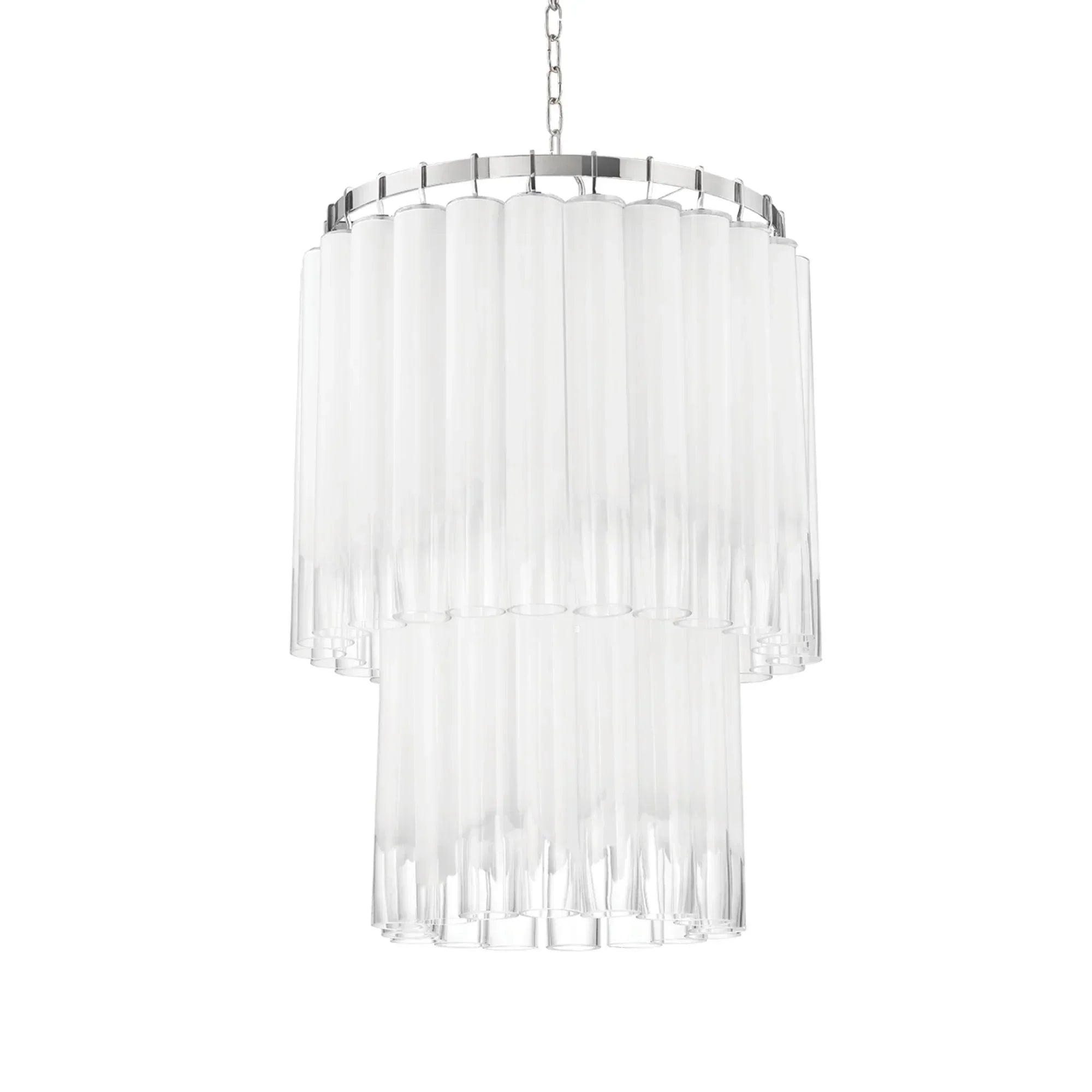Tyrell 36" 9-Light Chandelier, Polished Nickel Finish