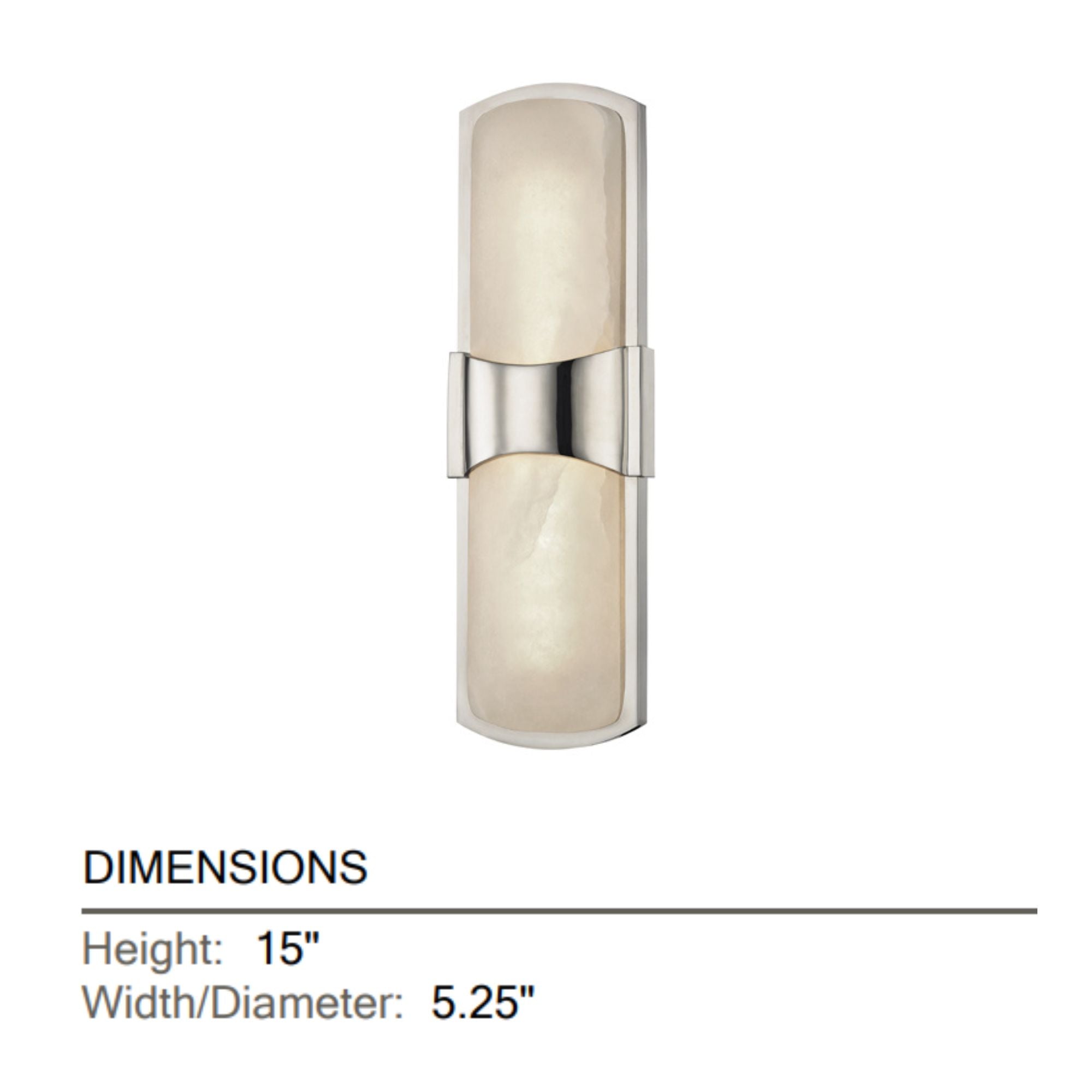 Valencia 15" LED Wall Sconce, Polished Nickel Finish