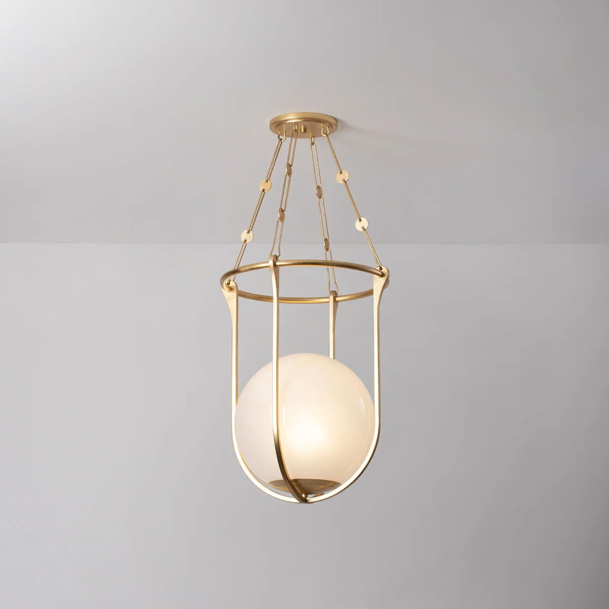 Verbank 23" Lantern, Vintage Gold Leaf Finish