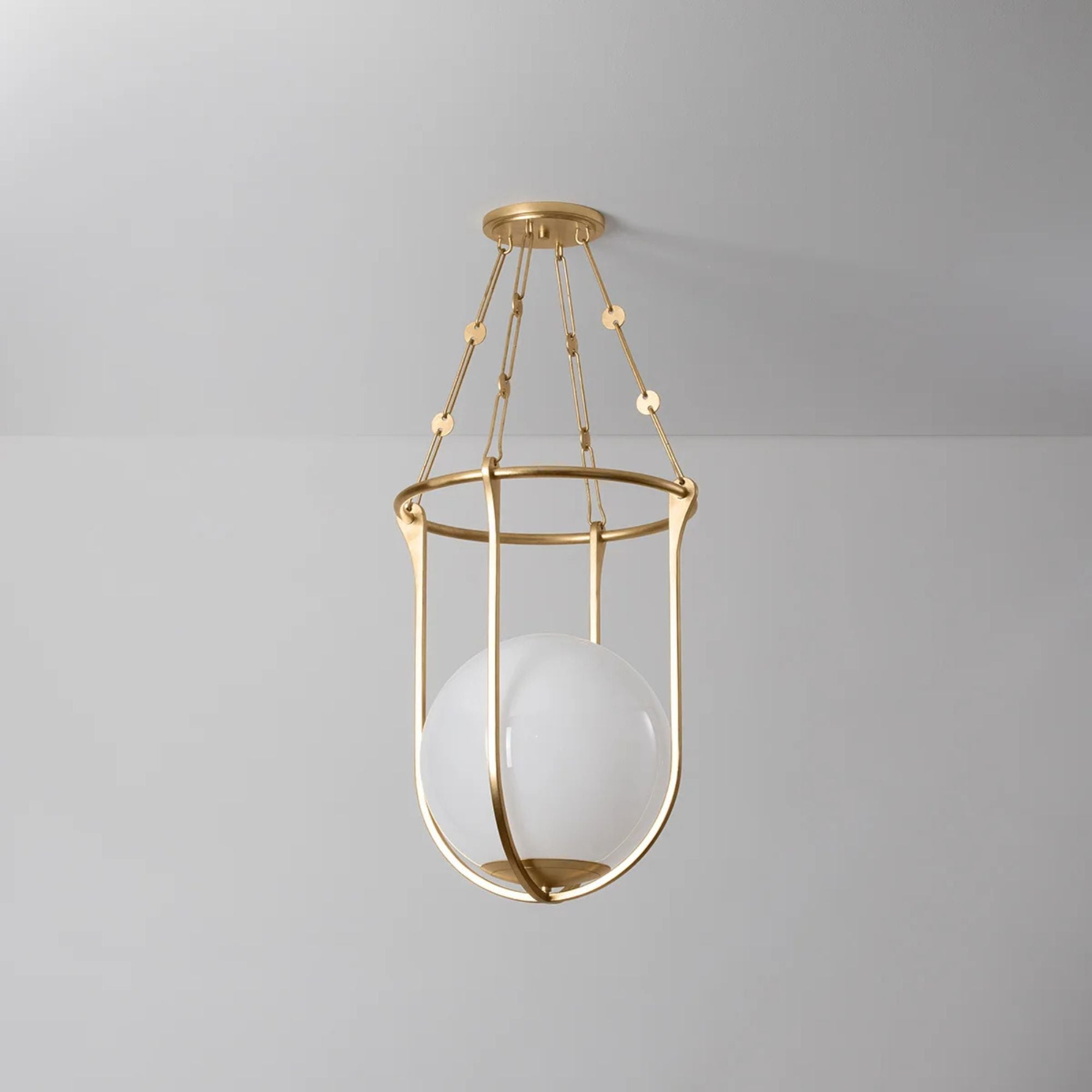 Verbank 23" Lantern, Vintage Gold Leaf Finish