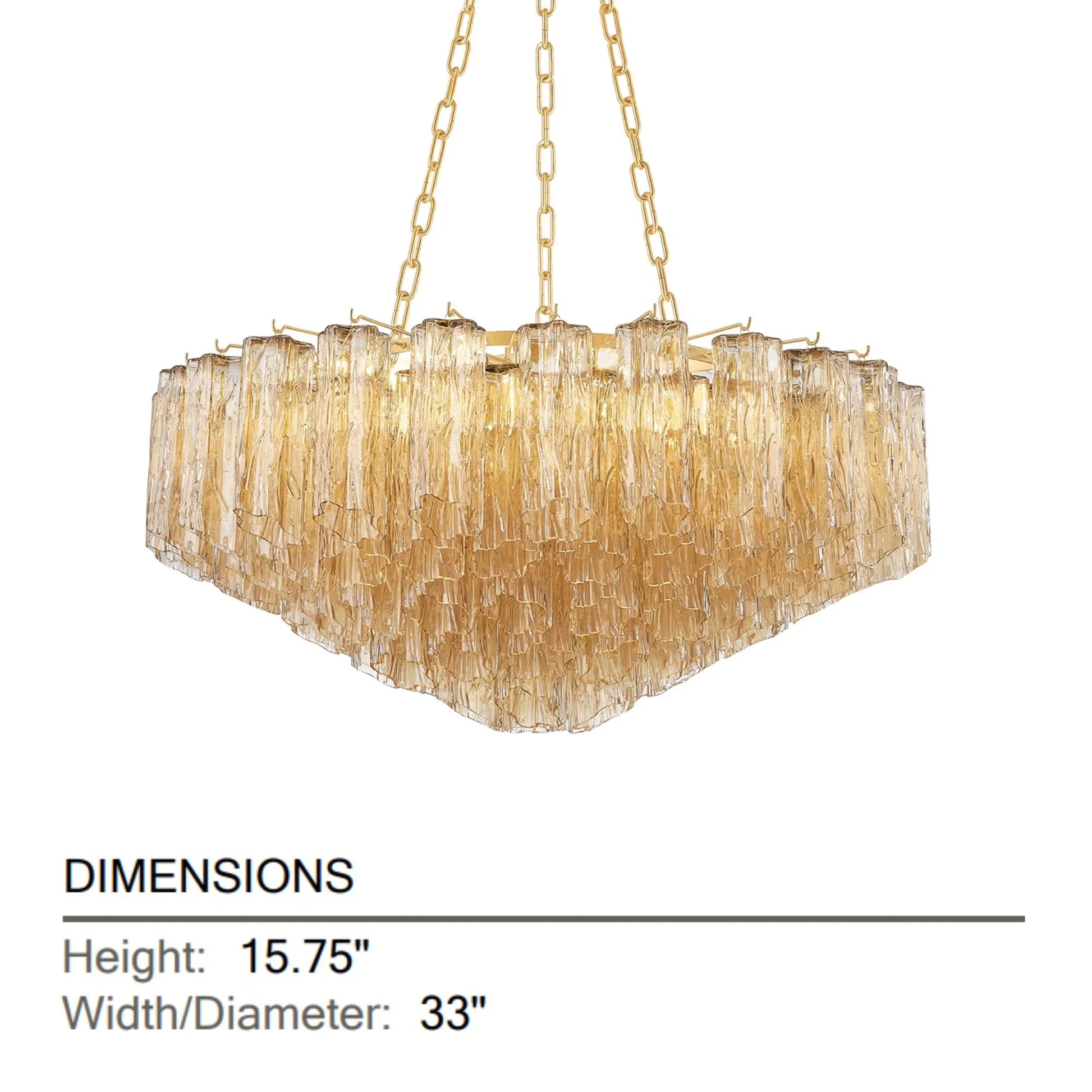 Hudson Valley Lighting - Watertown 33" 9-Light Chandelier, Aged Brass Finish | Bees Lighting